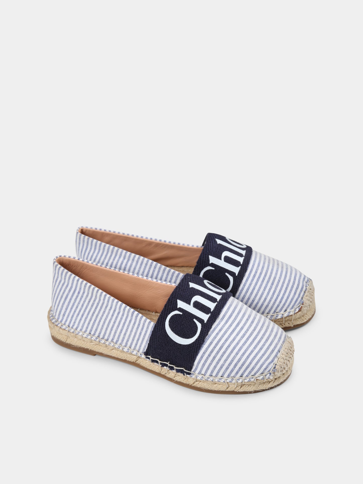 Espadrillas blu per bambina con logo,Chloé Kids,C20511 V21