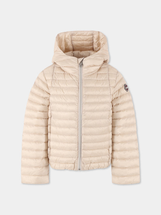 Ivory down jacket for girl