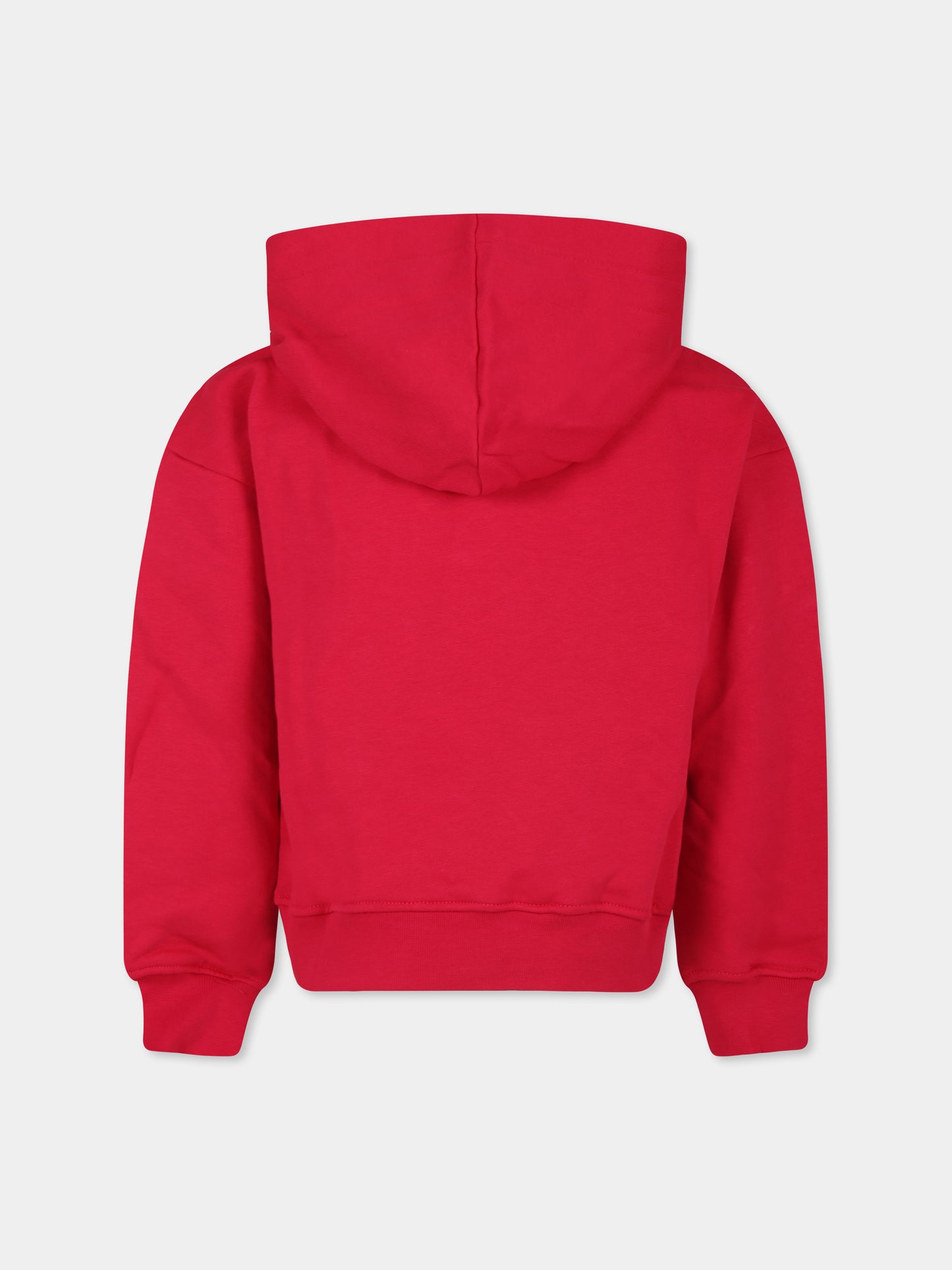 Felpa fucsia per bambina con logo,Msgm Kids,F3MSJGHS086 044