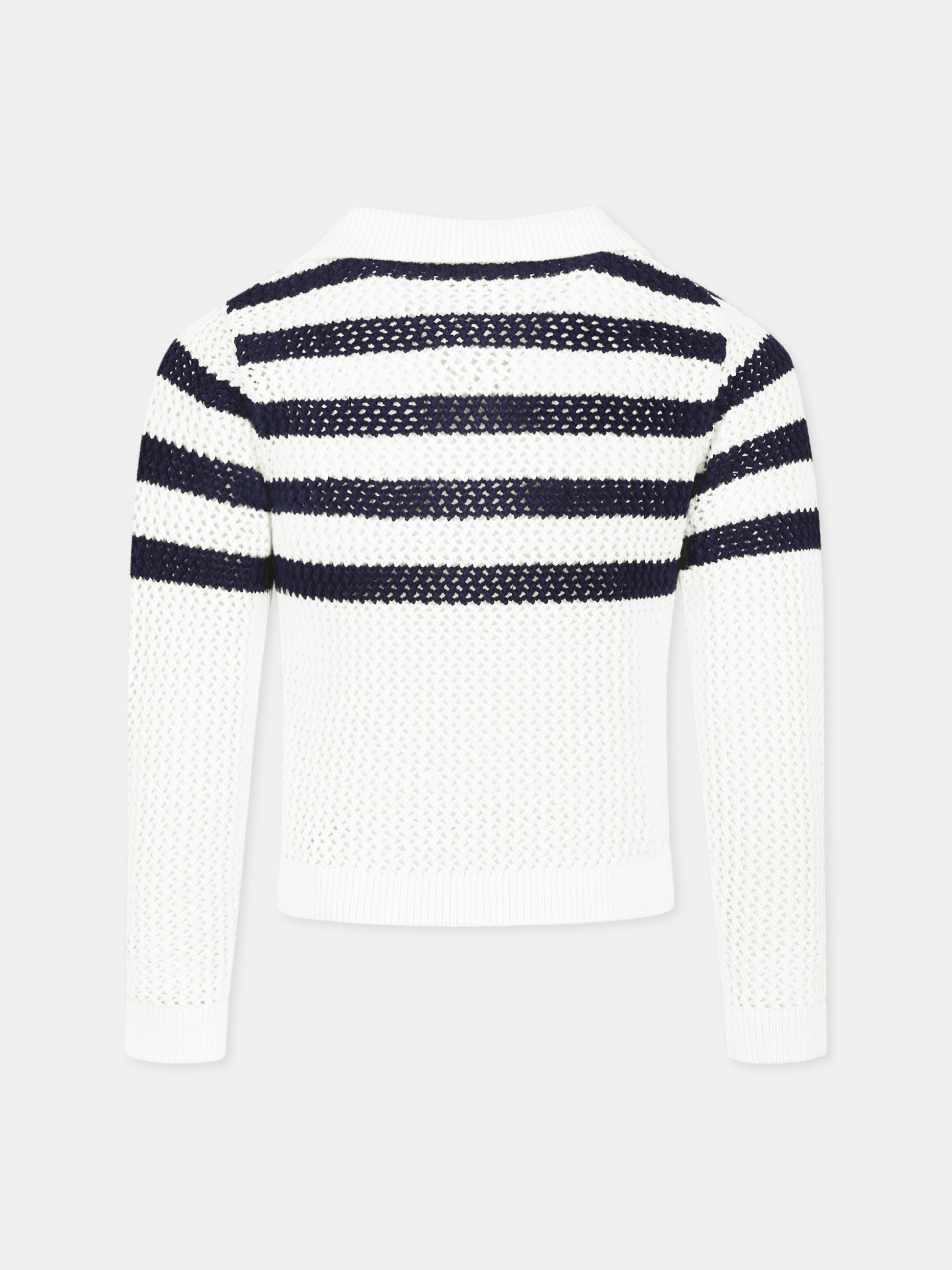 Maglione bianco per bambina con motivo 4G,Givenchy Kids,H30810 Z40