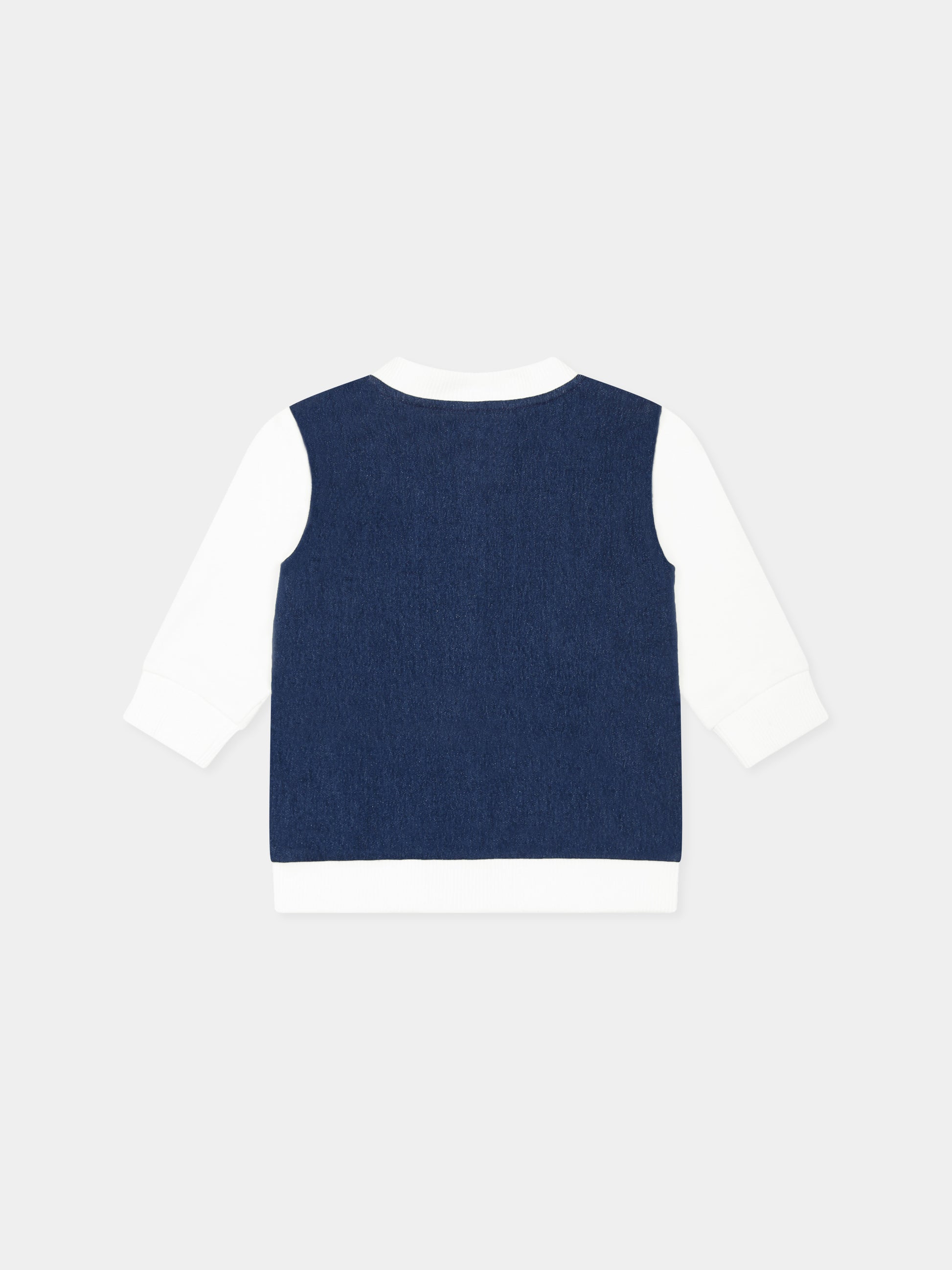 Completo denim per neonato con logo,Givenchy Kids,H30611 Z10