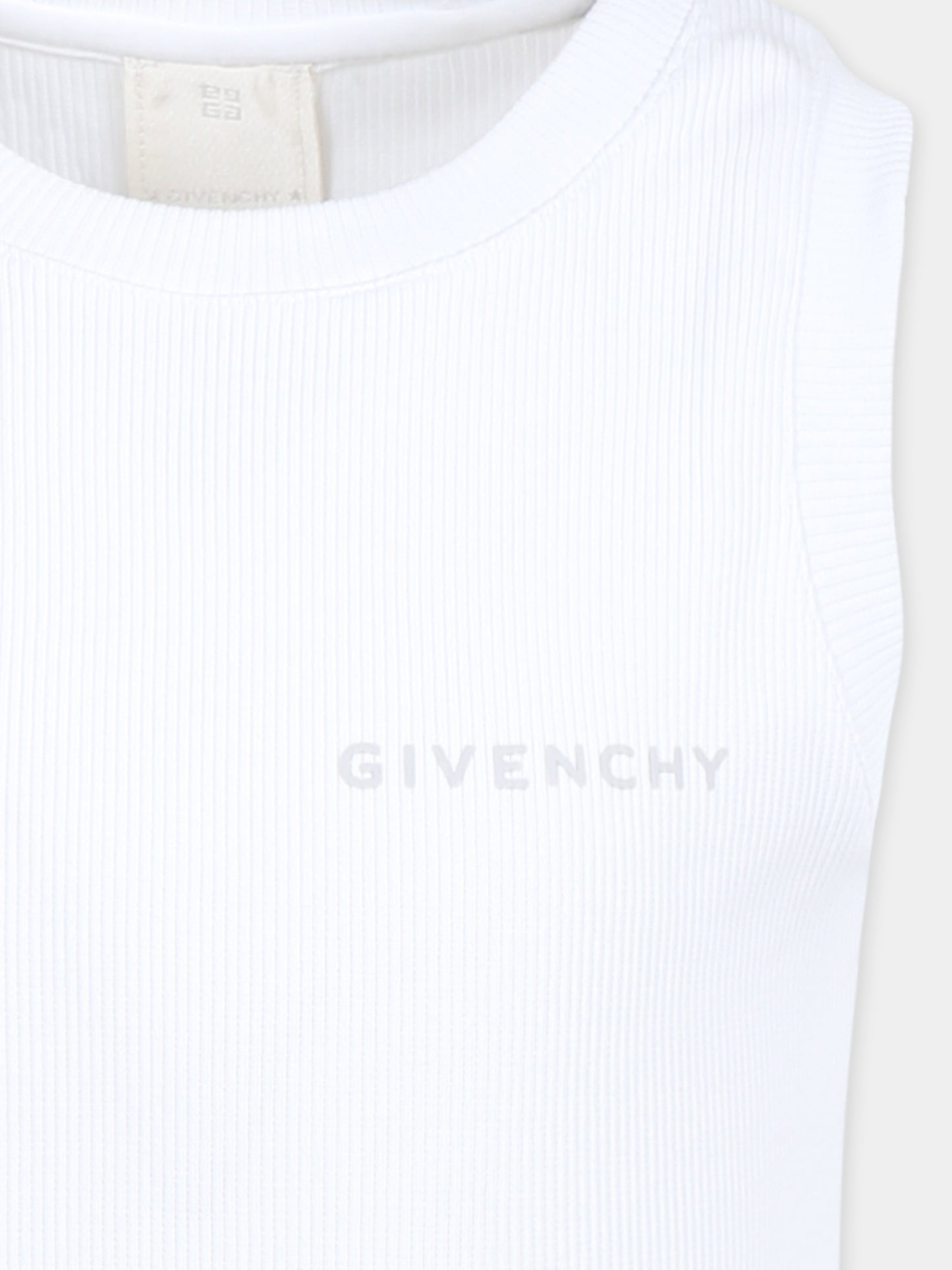 Canotta bianca per bambino con logo,Givenchy Kids,H30724 10P