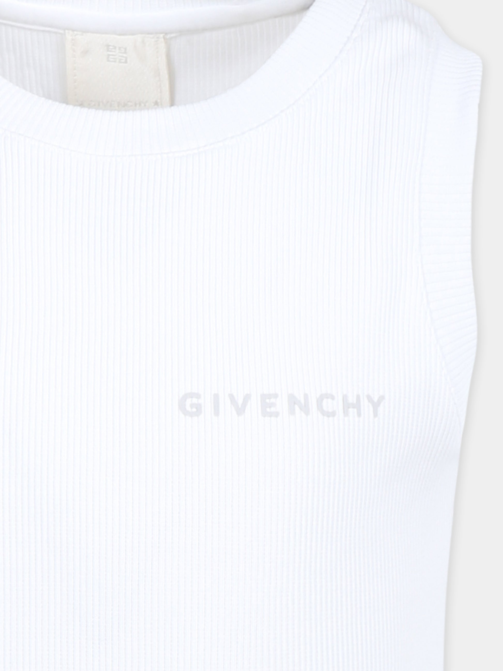 Canotta bianca per bambino con logo,Givenchy Kids,H30724 10P