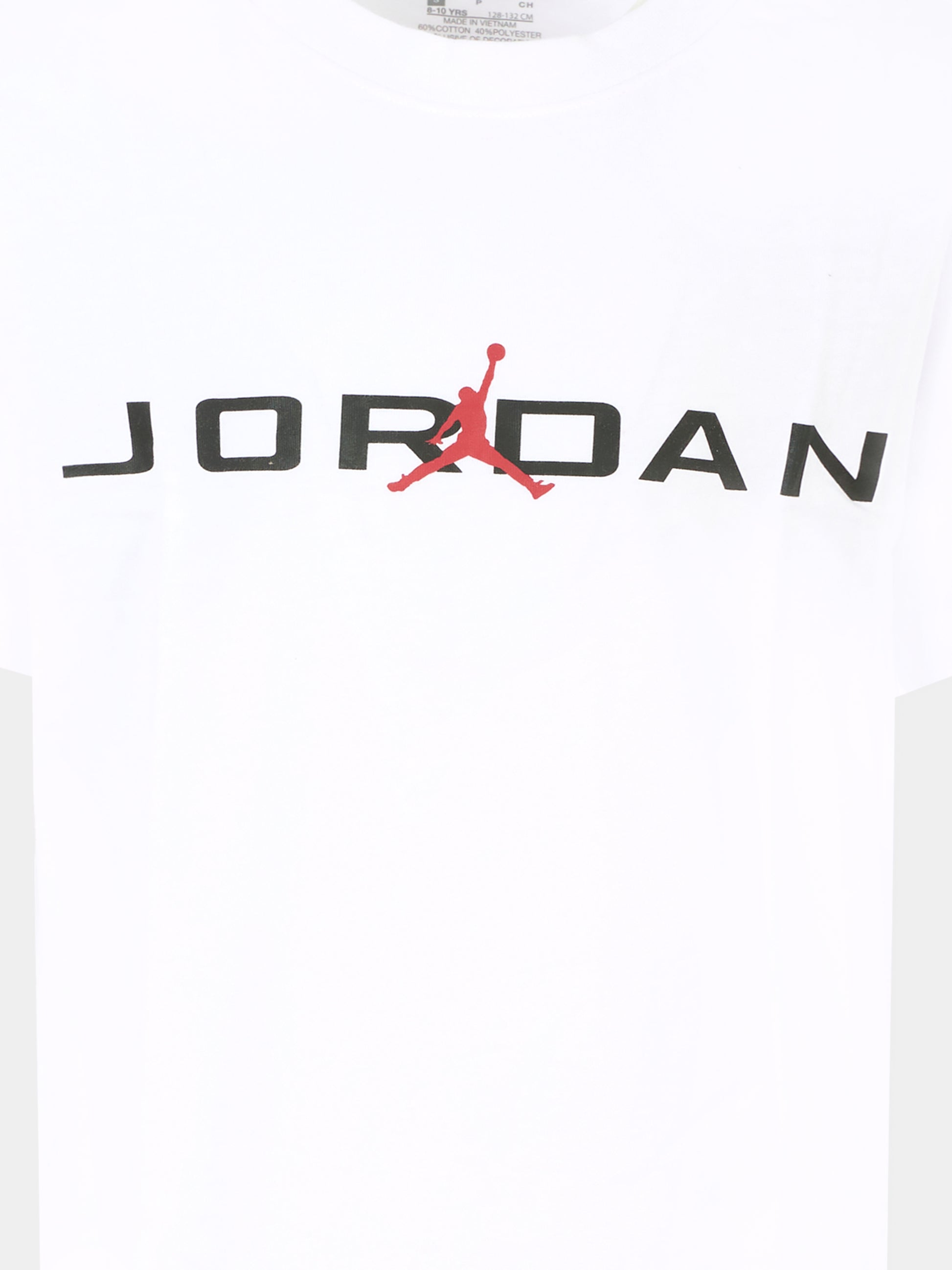 T-shirt bianca per bambino con logo e jumpman,Jordan,95D628 001