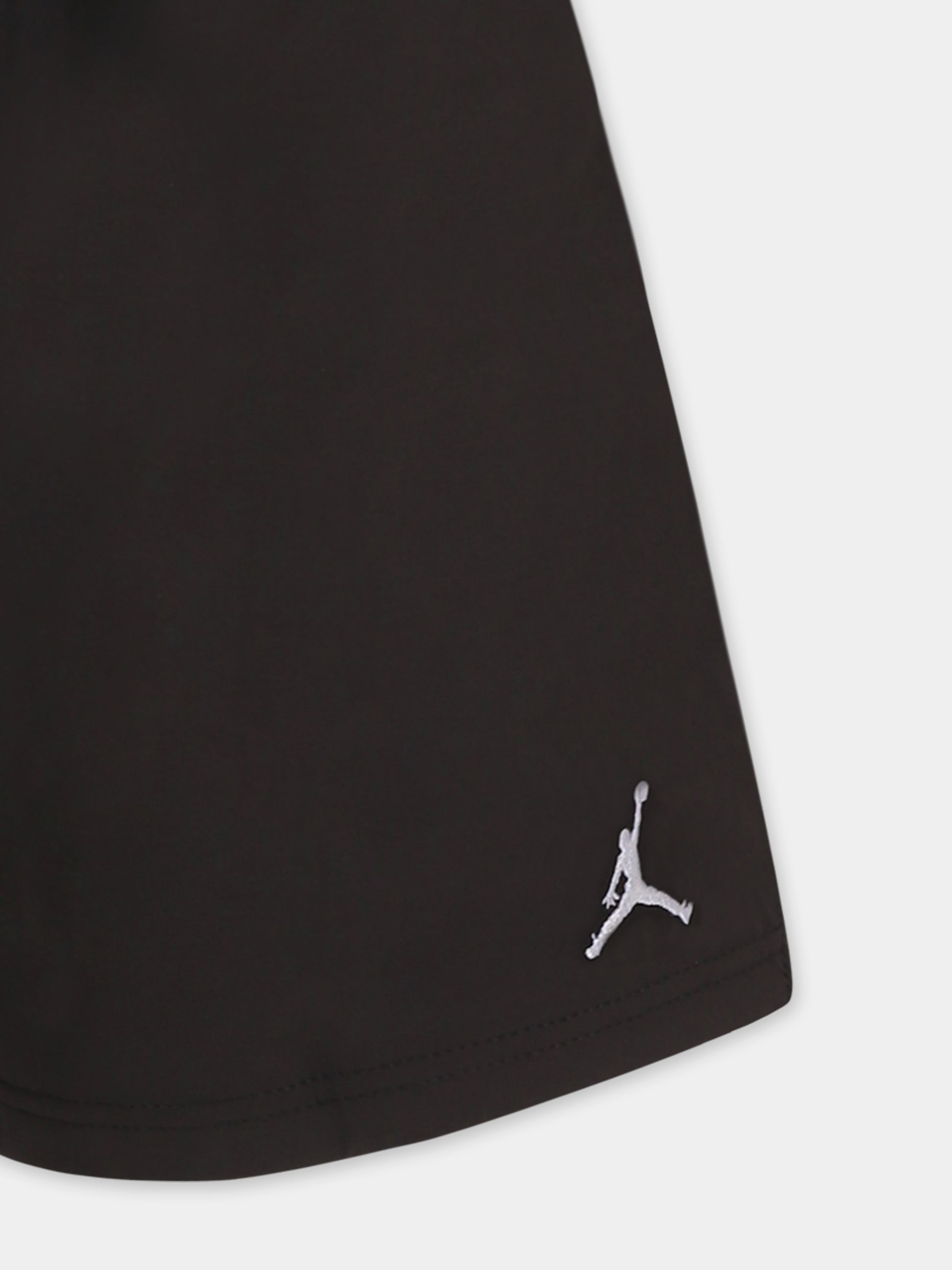 Shorts neri per bambino con Jumpman,Jordan,95D817 023