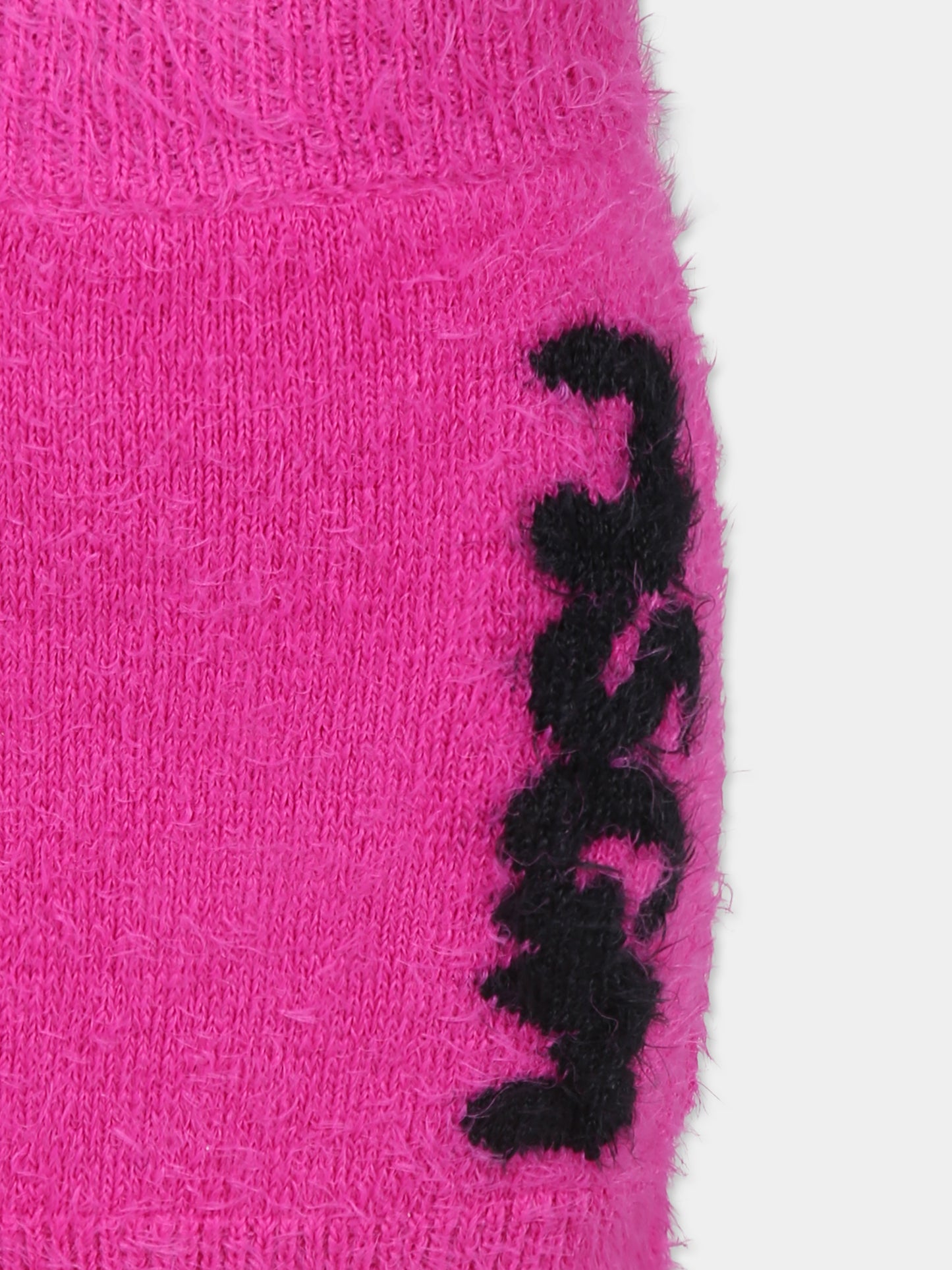 Gonna fucsia per bambina con logo,Msgm Kids,F3MSJGSK102 044