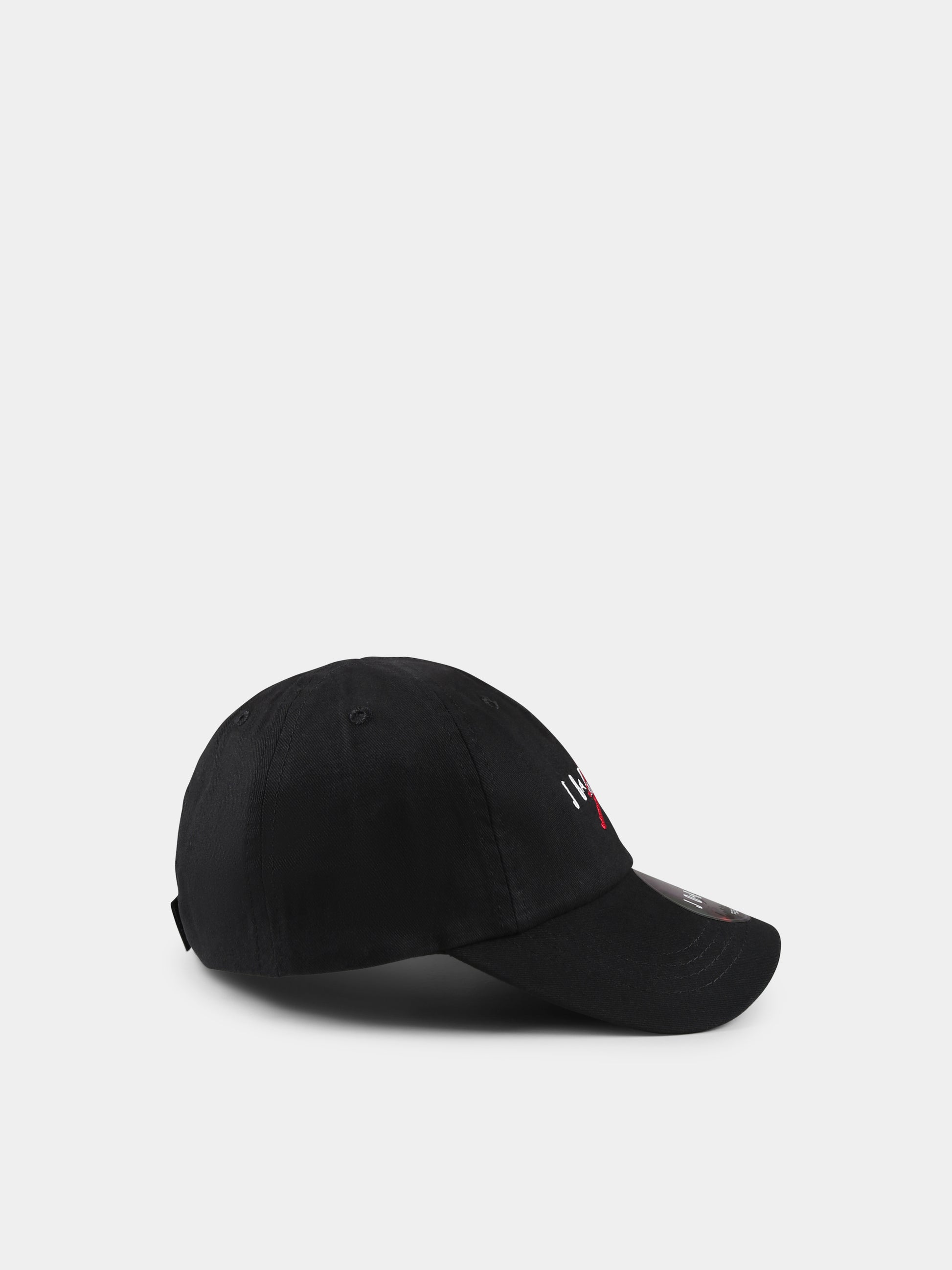 Cappello nero per bambino con jumpman,Jordan,8A0569J 023