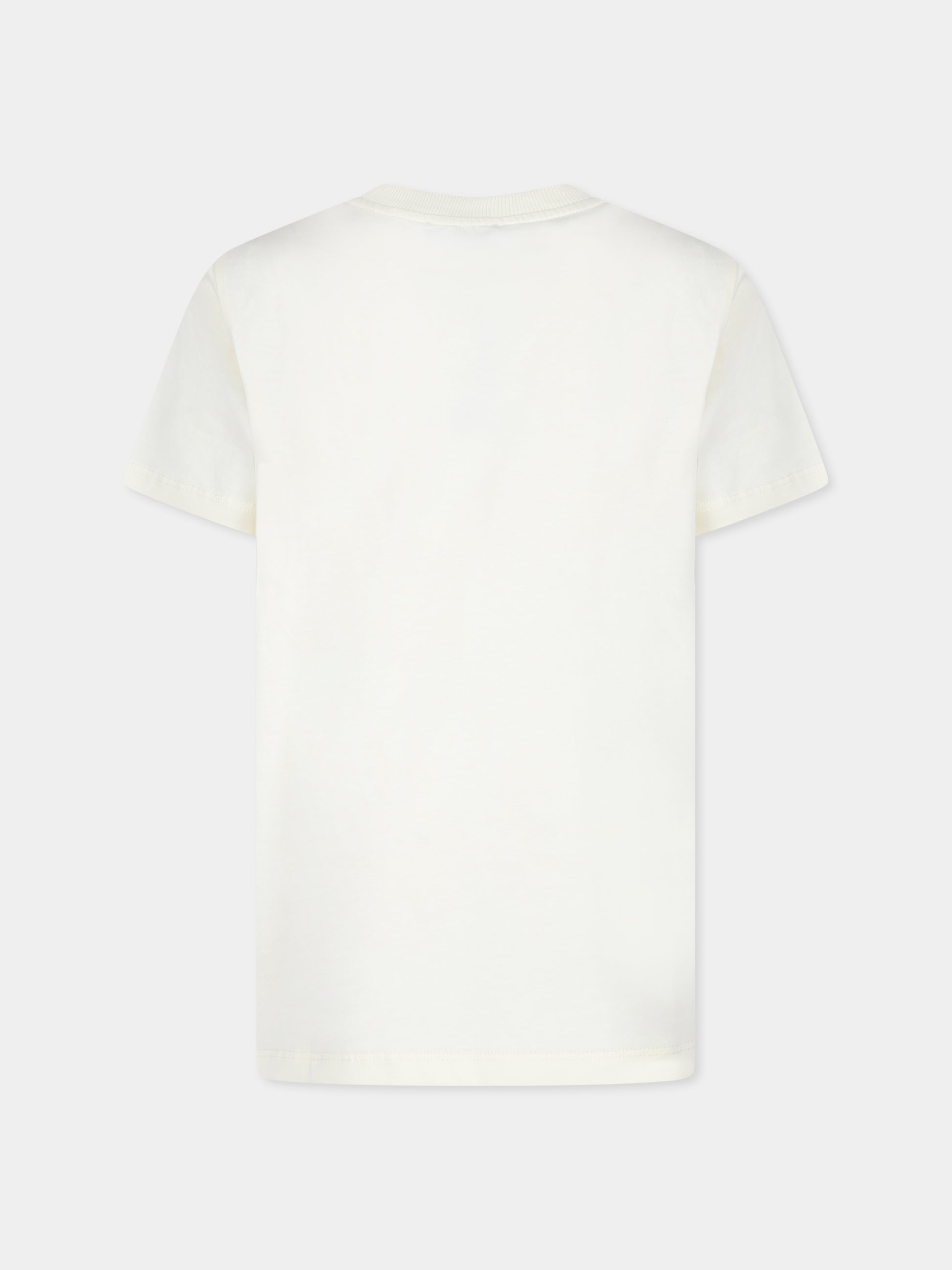 T-shirt avorio per bambini con Teddy Bear e cactus,Moschino Kids,H8M03U LAA24 20059