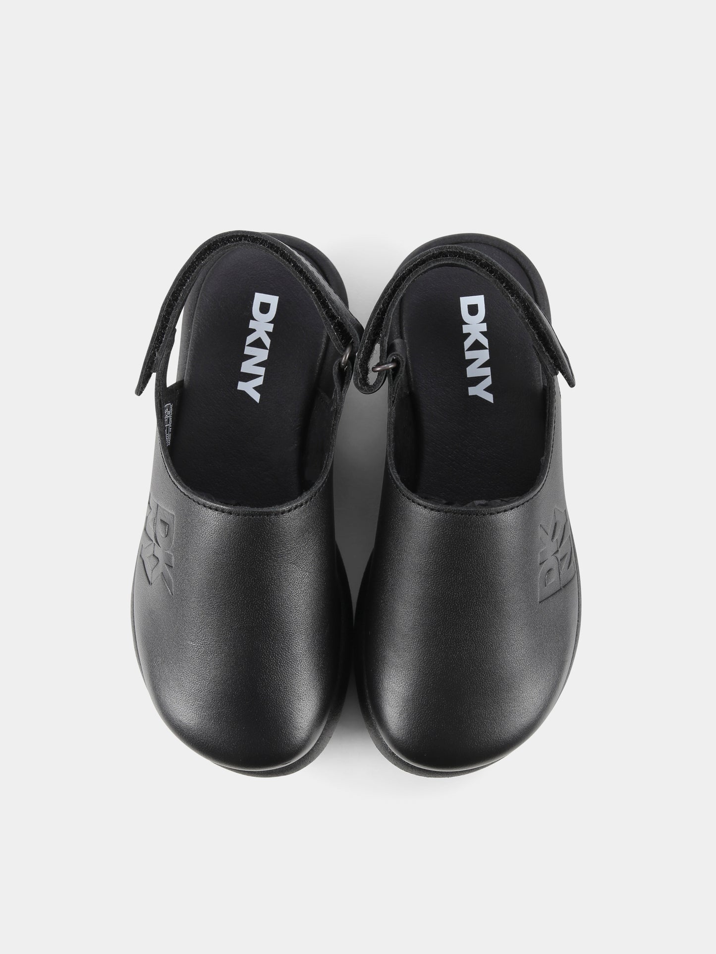 Sabot neri per bambina con logo,Dkny,D62092 09B