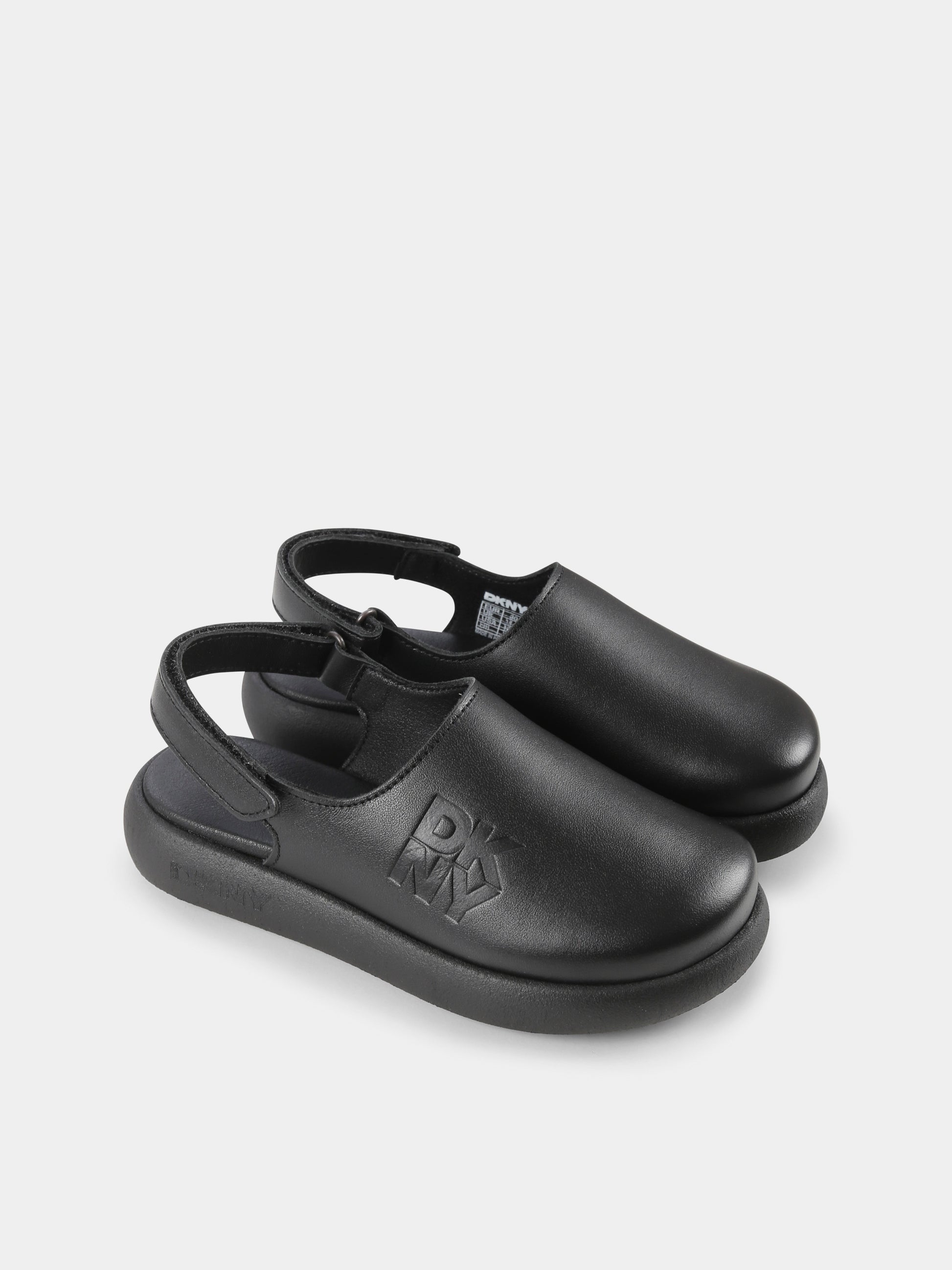 Sabot neri per bambina con logo,Dkny,D62092 09B