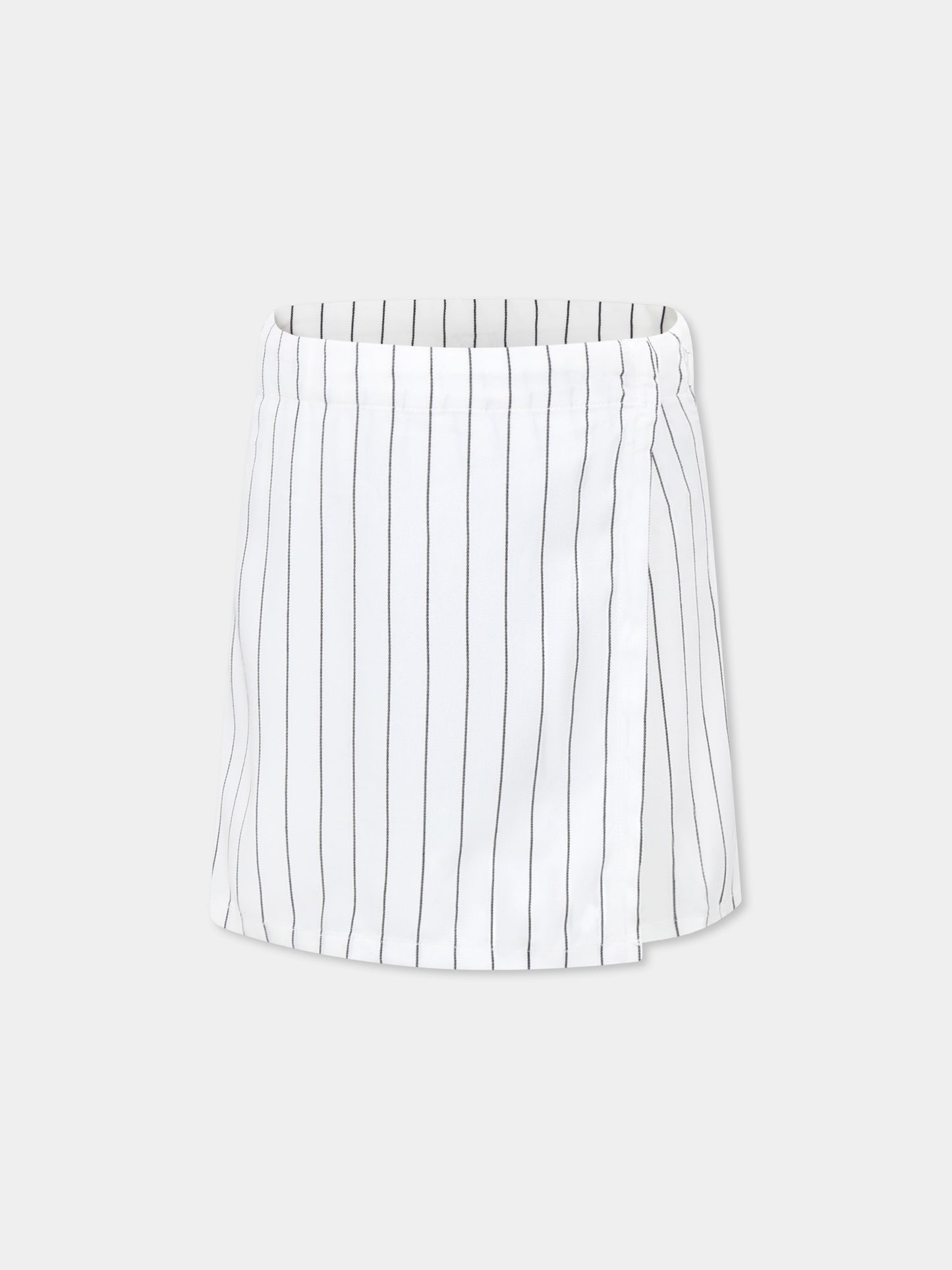 White shorts for girl with logo
