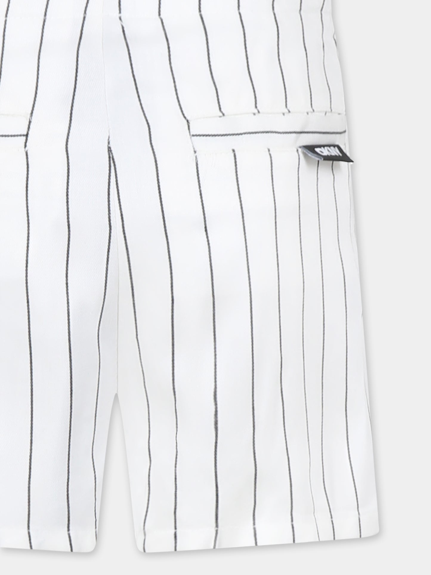 White shorts for girl with logo