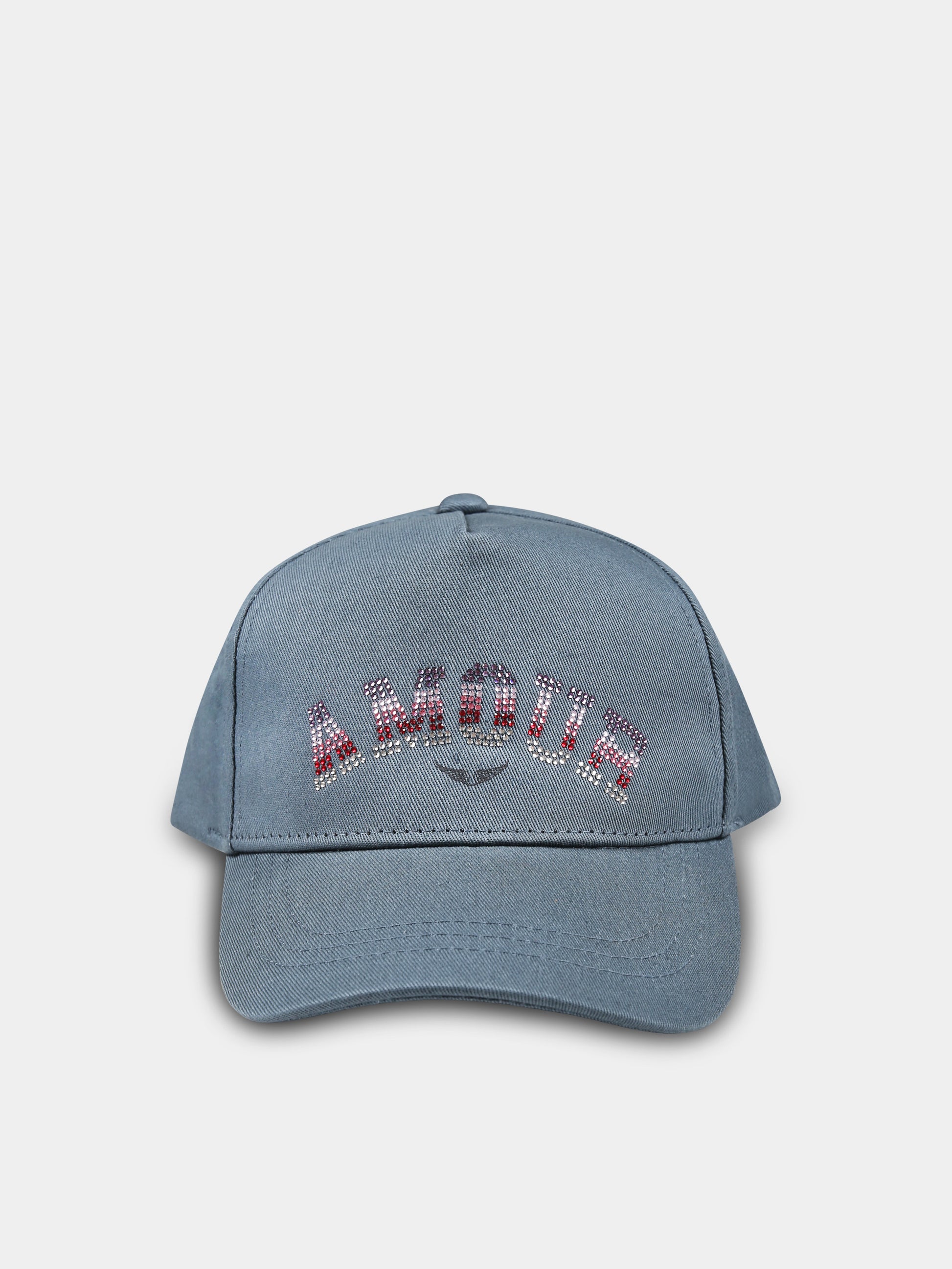 Cappello grigio per bambina con scritta,Zadig & Voltaire Kids,X60409 033