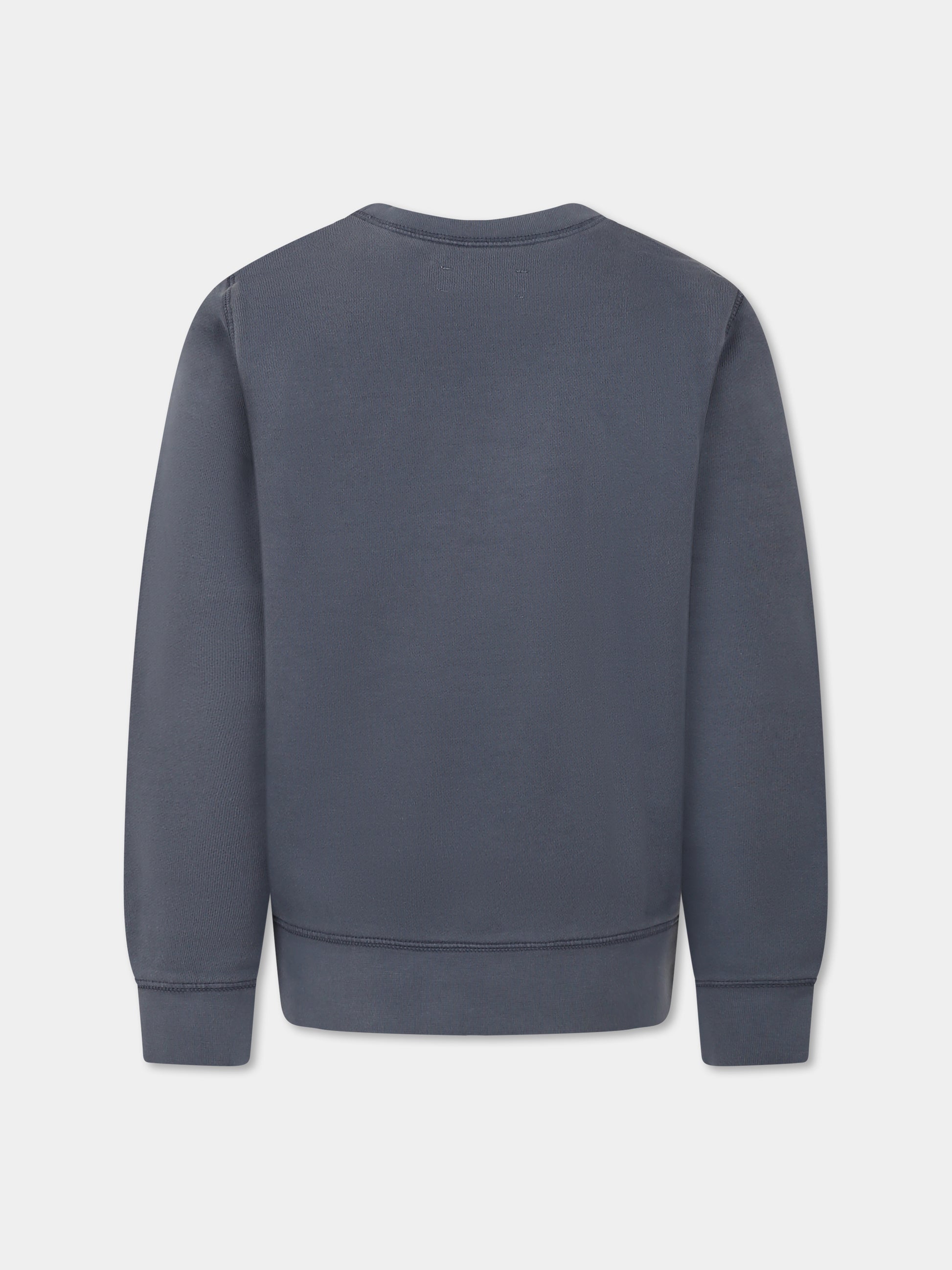 Felpa grigia per bambino con logo,Zadig & Voltaire Kids,X60382 033