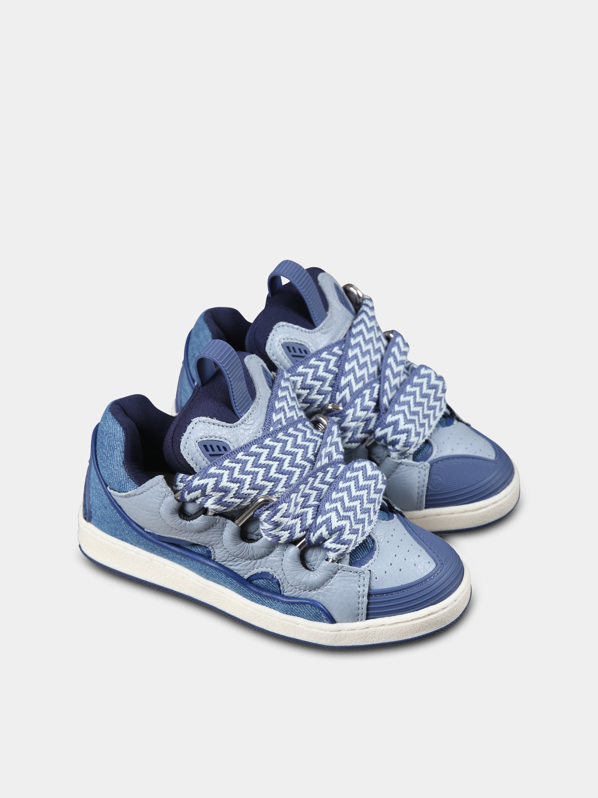 Sneakers celesti per bambini,Lanvin Petite,N30214 Z10