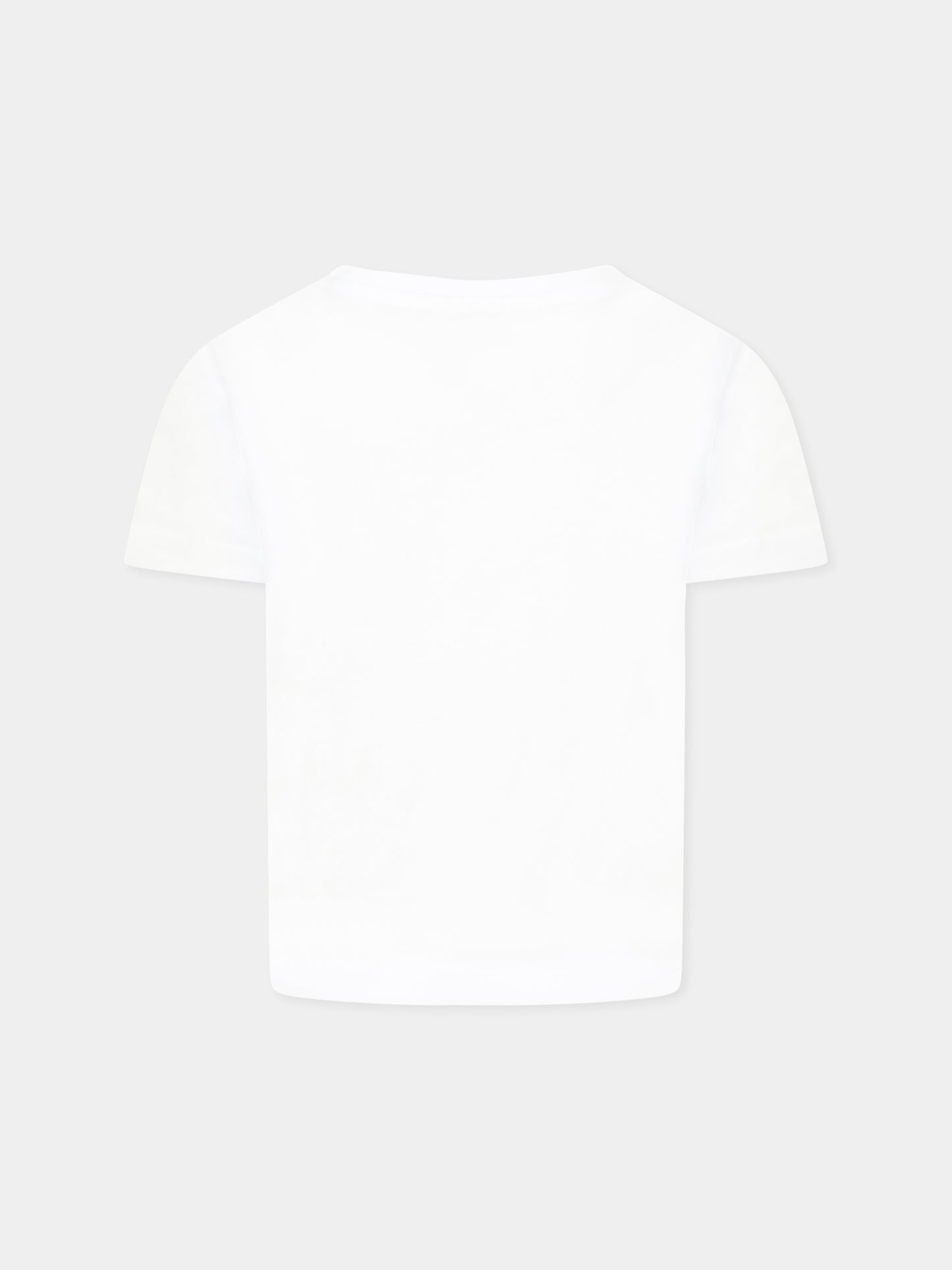 White t-shirt for girl with logo