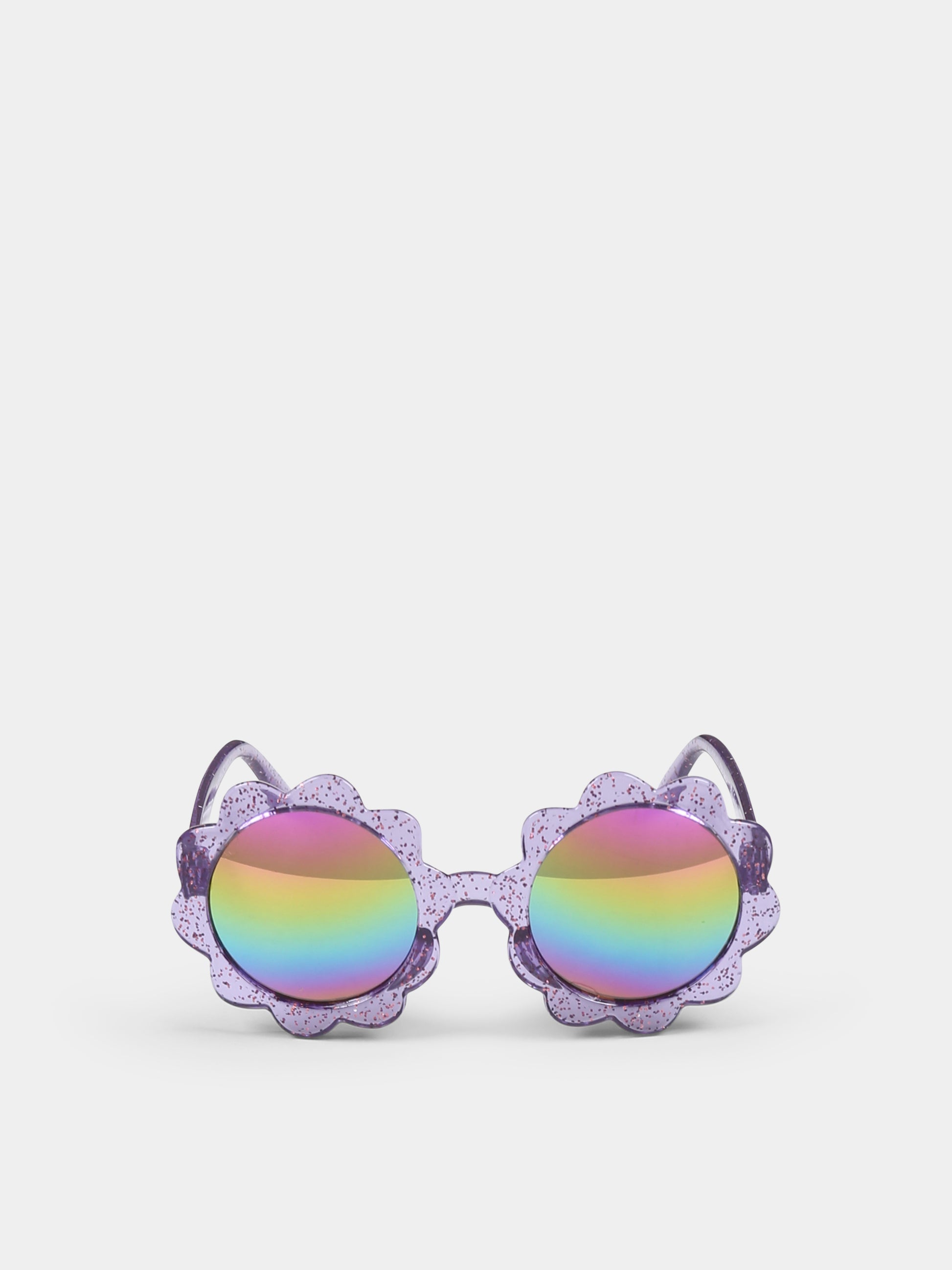 Occhiali da sole viola per bambina con fiore,Billieblush,U20806 90E