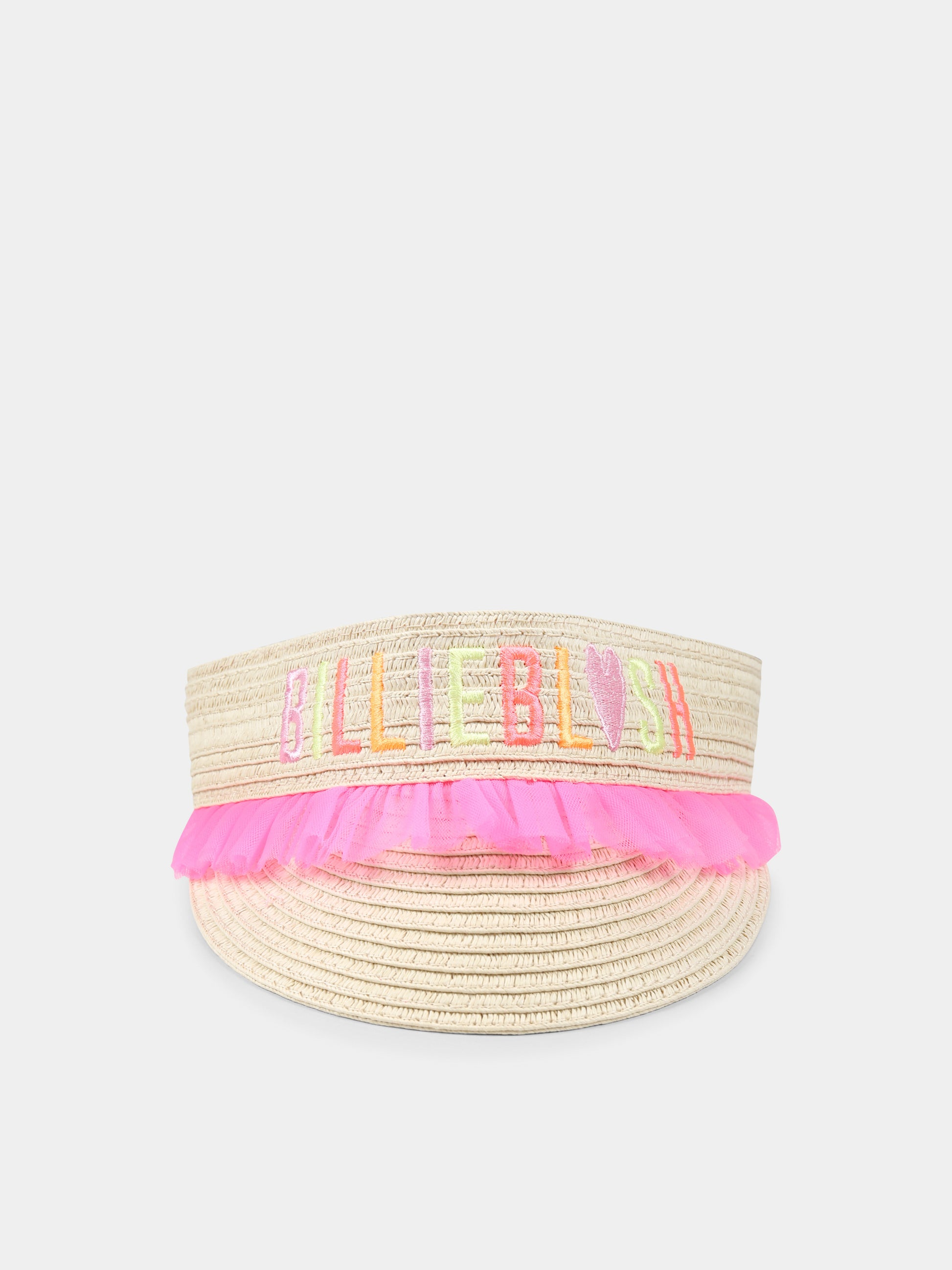 Cappello beige per bambina con logo,Billieblush,U20755 462