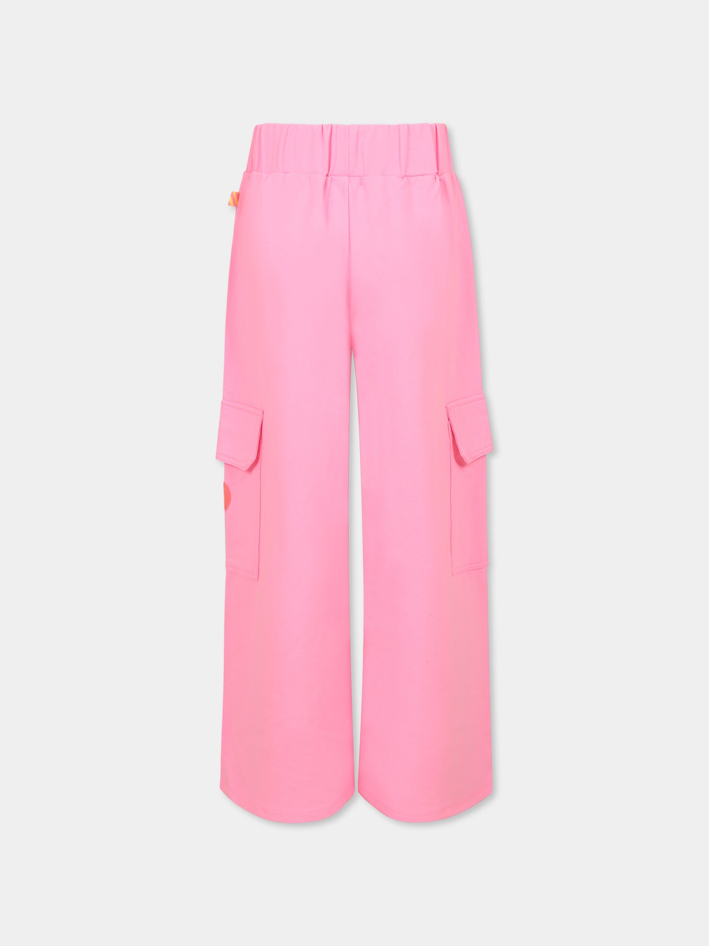 Pantaloni rosa per bambina con cuore,Billieblush,U20861 462