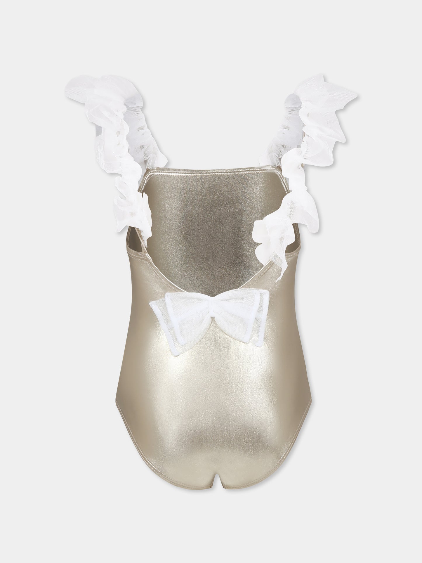 Gold swimsuit for girl