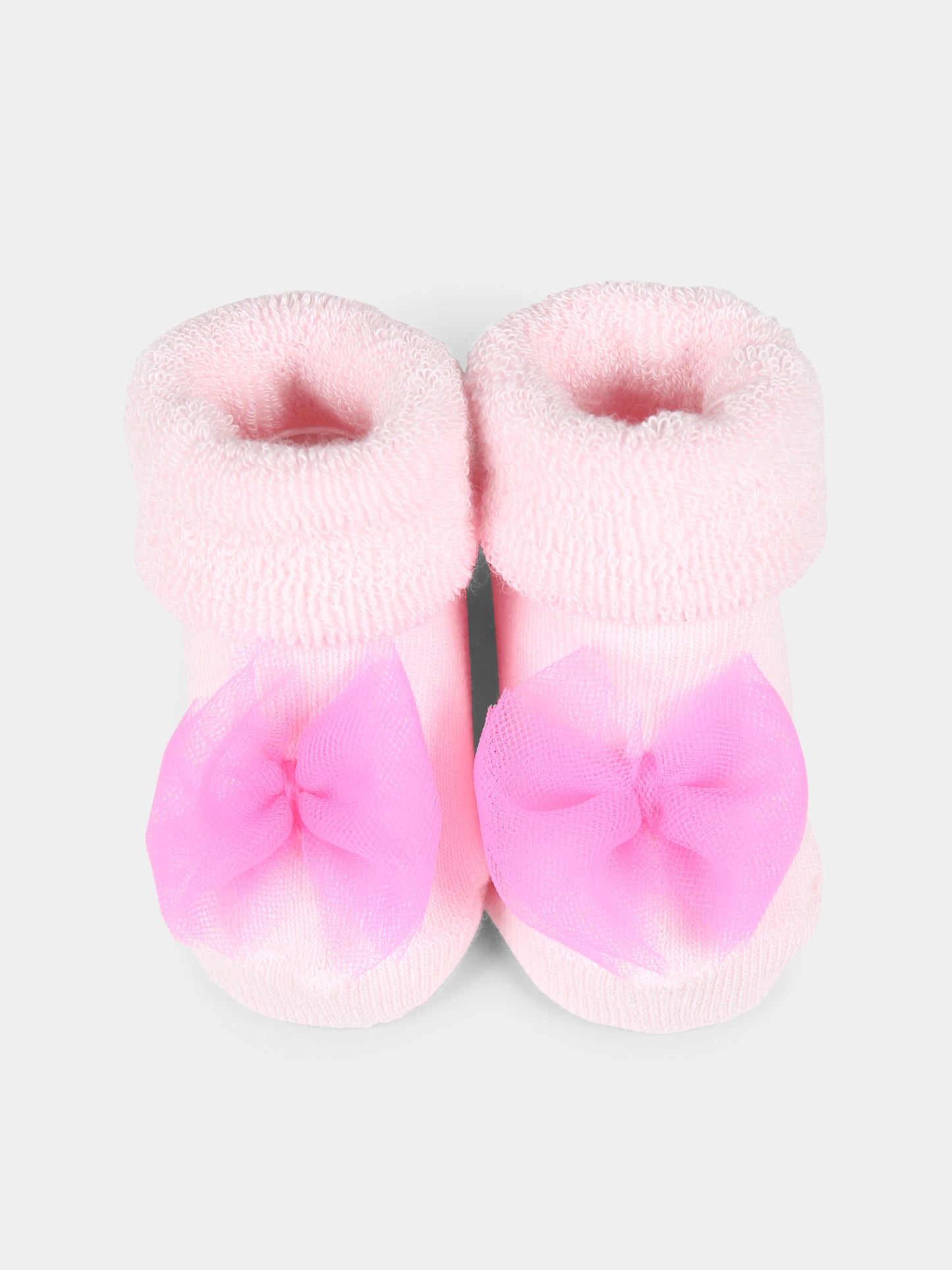Babbucce rosa per neonata con fiocco,Billieblush,U21090 45S
