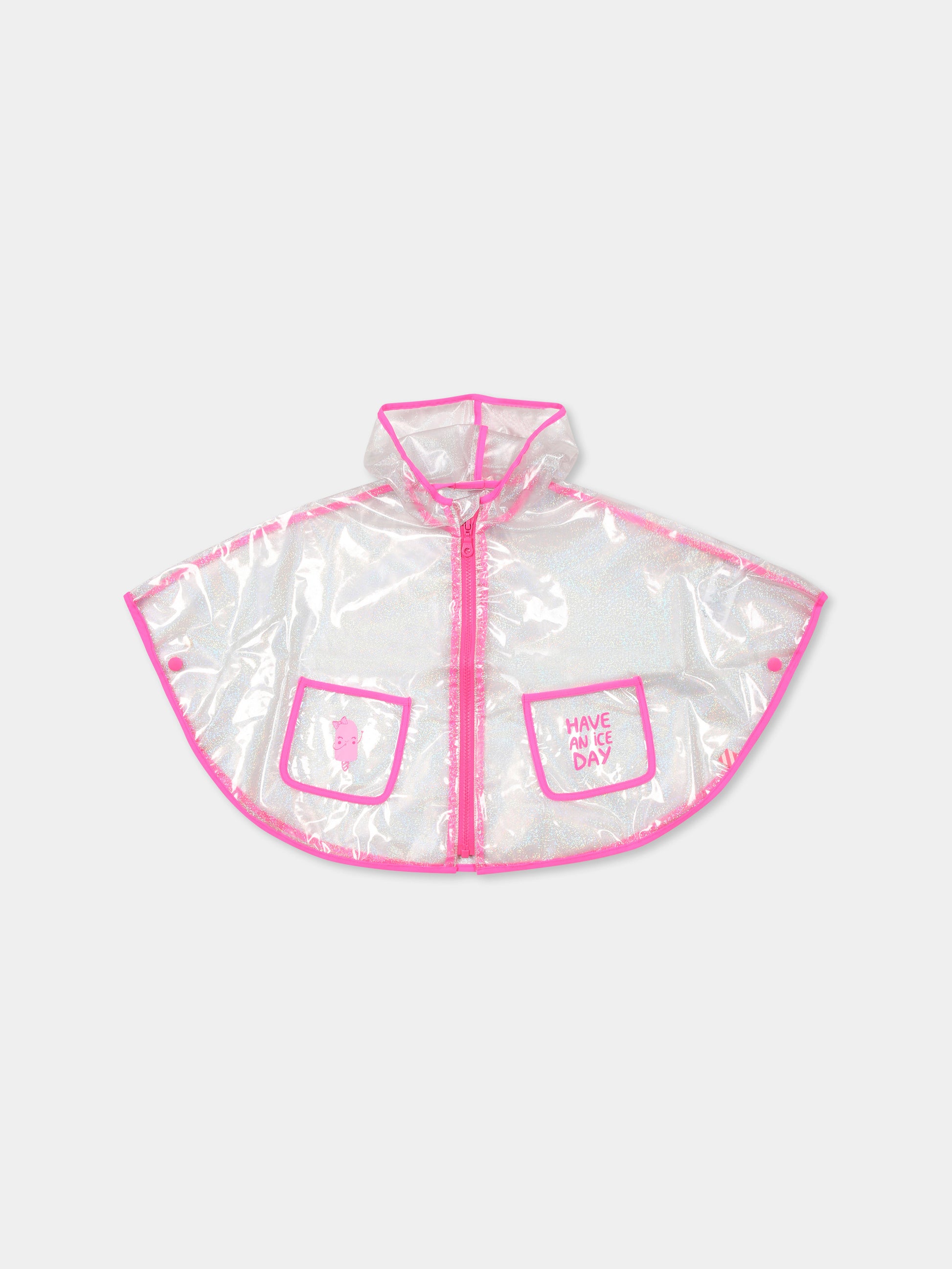 Impermeabile trasparente per neonata con gelato e scritta,Billieblush,U20840 Z42