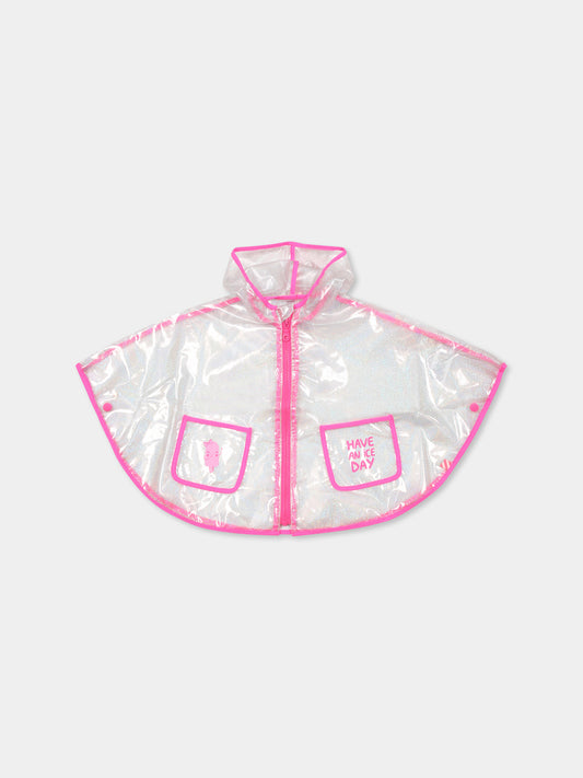 Impermeabile trasparente per neonata con gelato e scritta,Billieblush,U20840 Z42