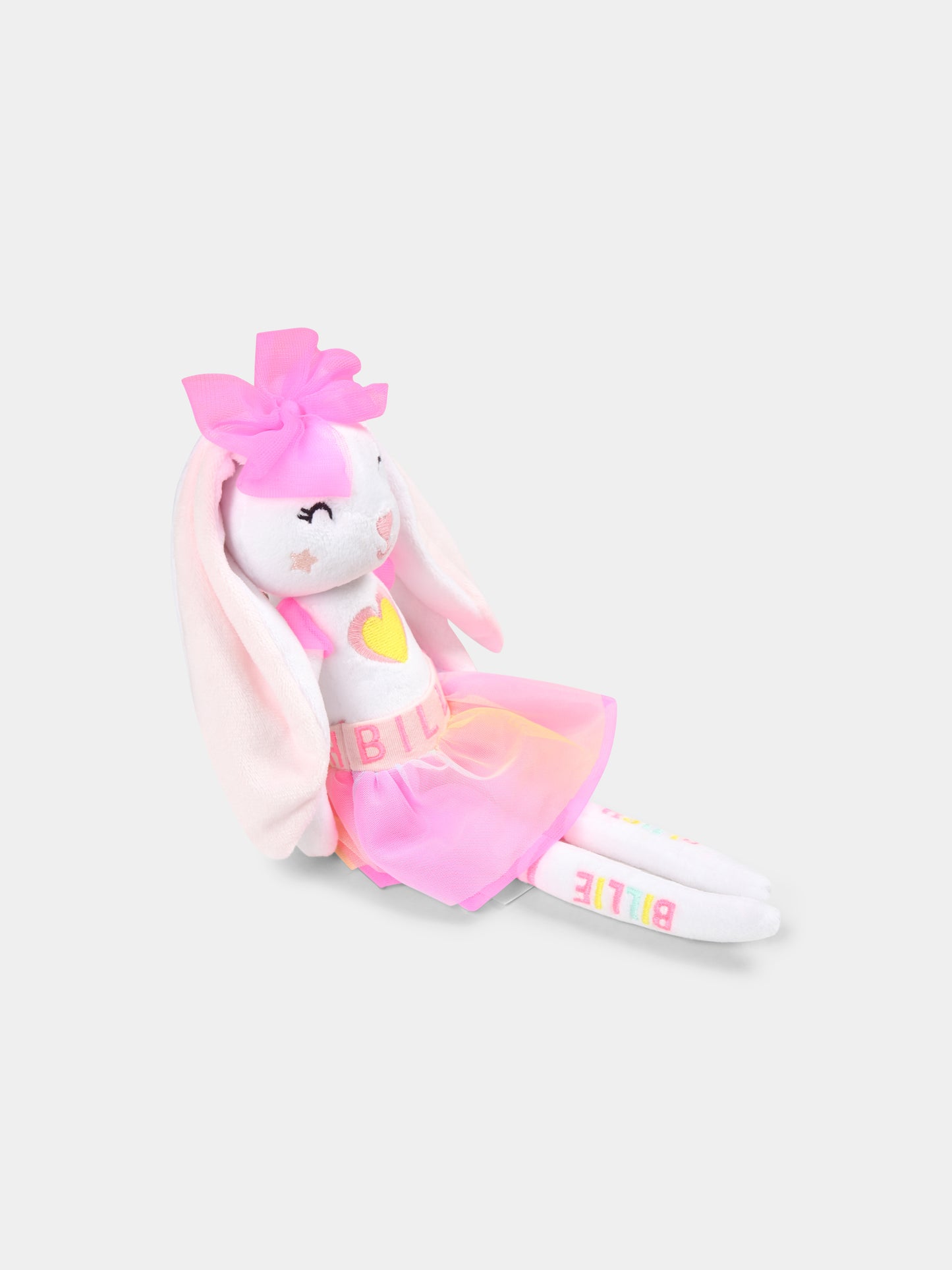 White plush toy for baby girl