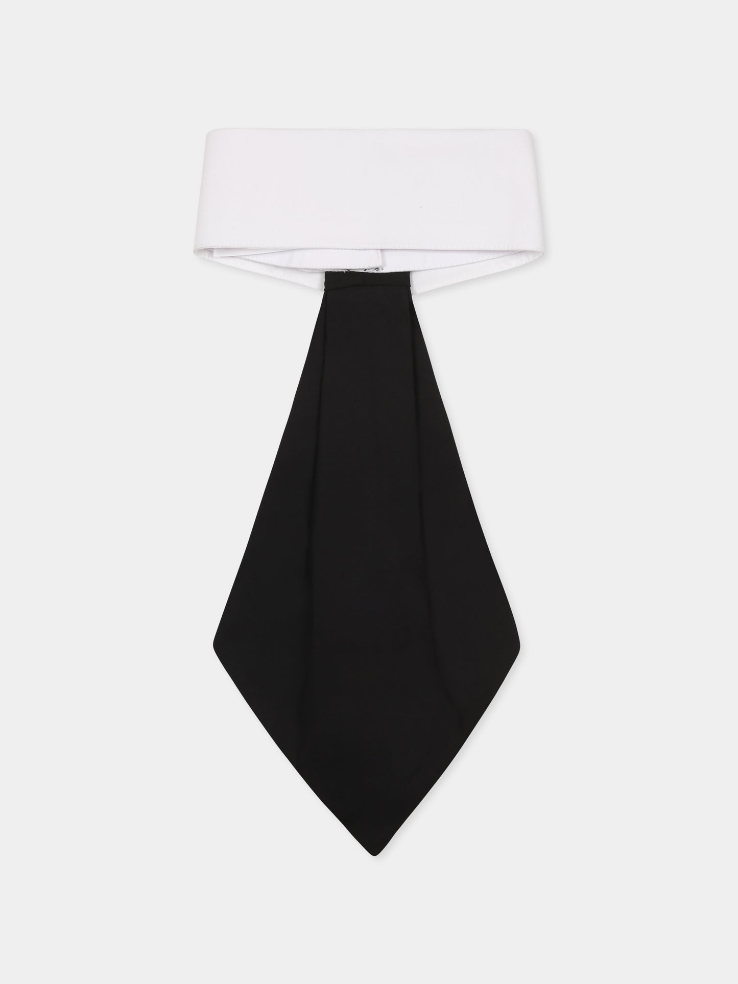 Cravatta nera per bambina con logo,Karl Lagerfeld Kids,Z30578 M41