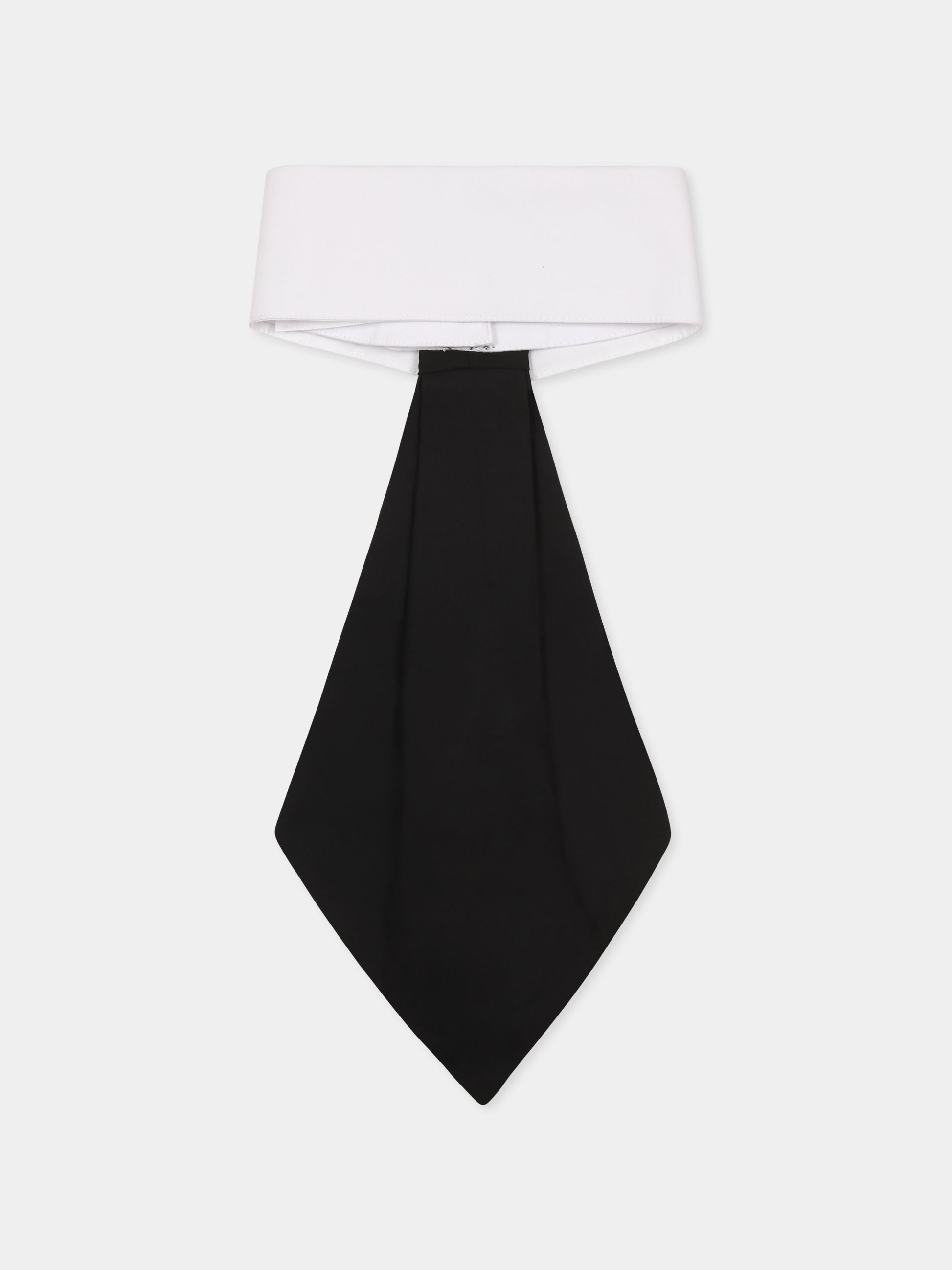 Cravatta nera per bambina con logo,Karl Lagerfeld Kids,Z30578 M41