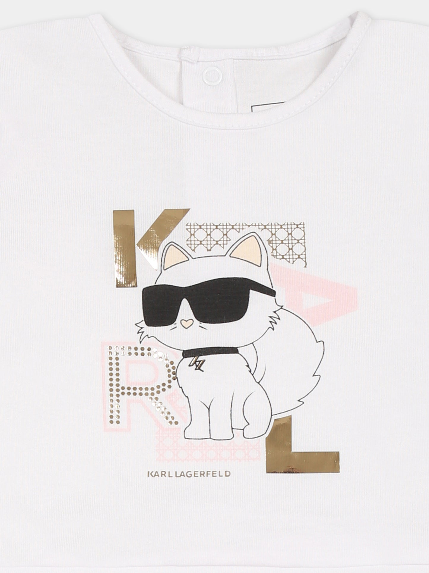 Completo multicolor per neonata con Choupette,Karl Lagerfeld Kids,Z30513 N34