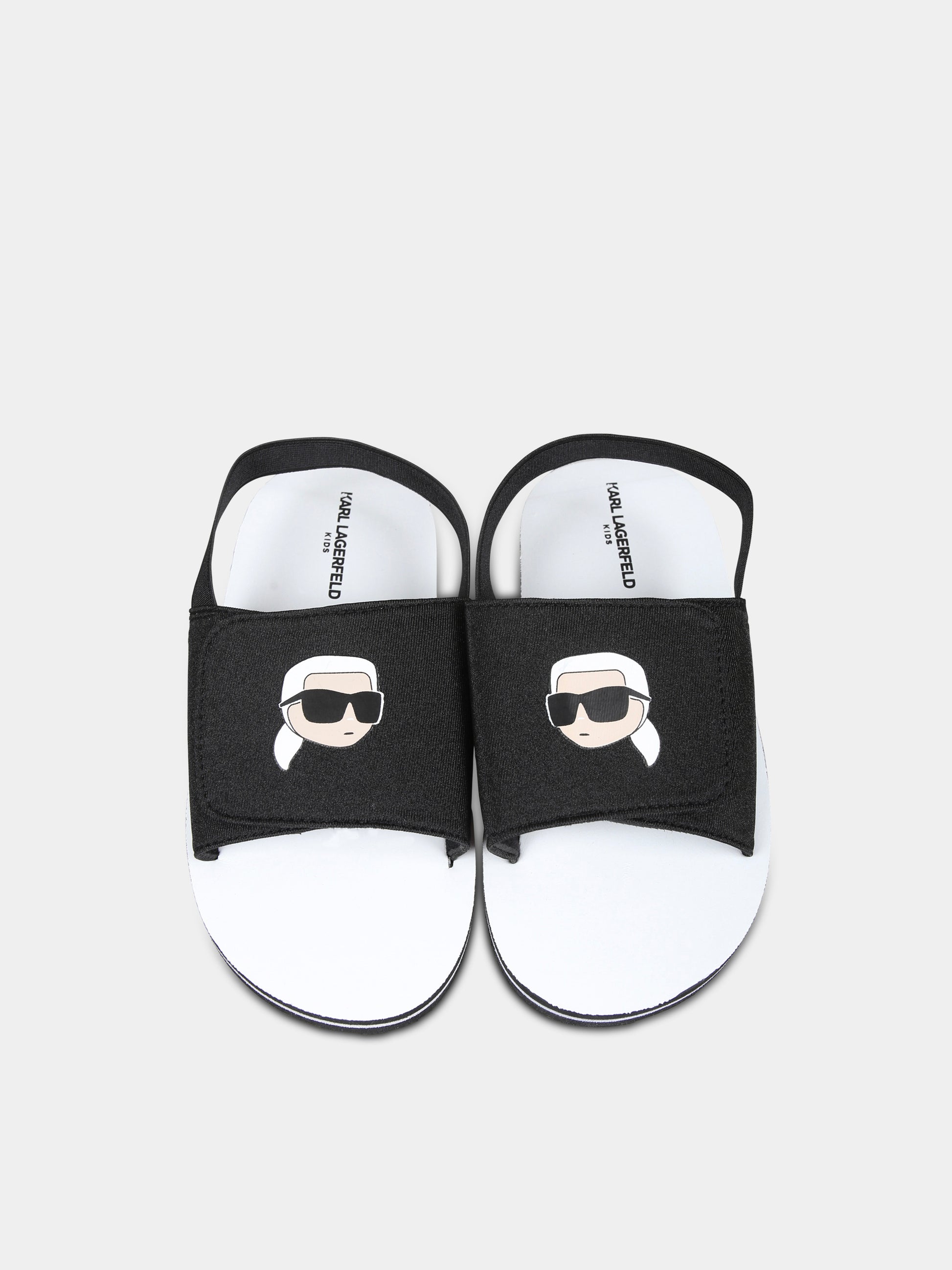 Sandali neri per bambino con Karl Lagerfeld,Karl Lagerfeld Kids,Z30384 09B