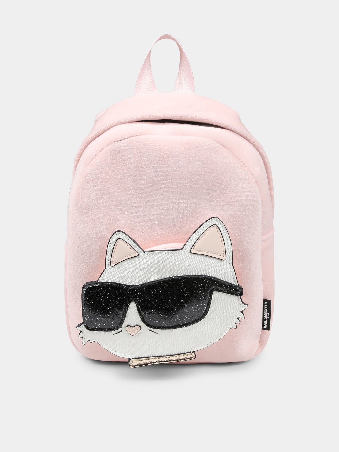 Pink backpack for baby girl with Choupette