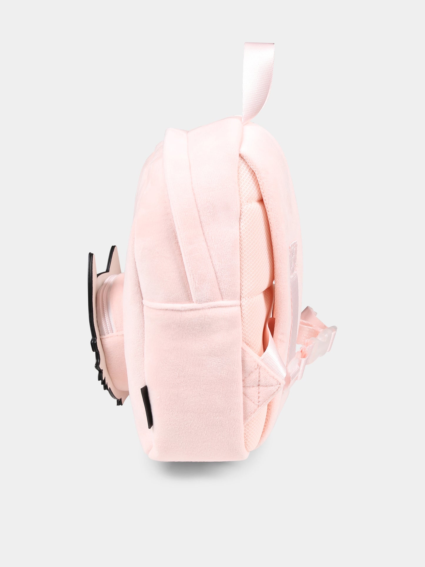 Pink backpack for baby girl with Choupette