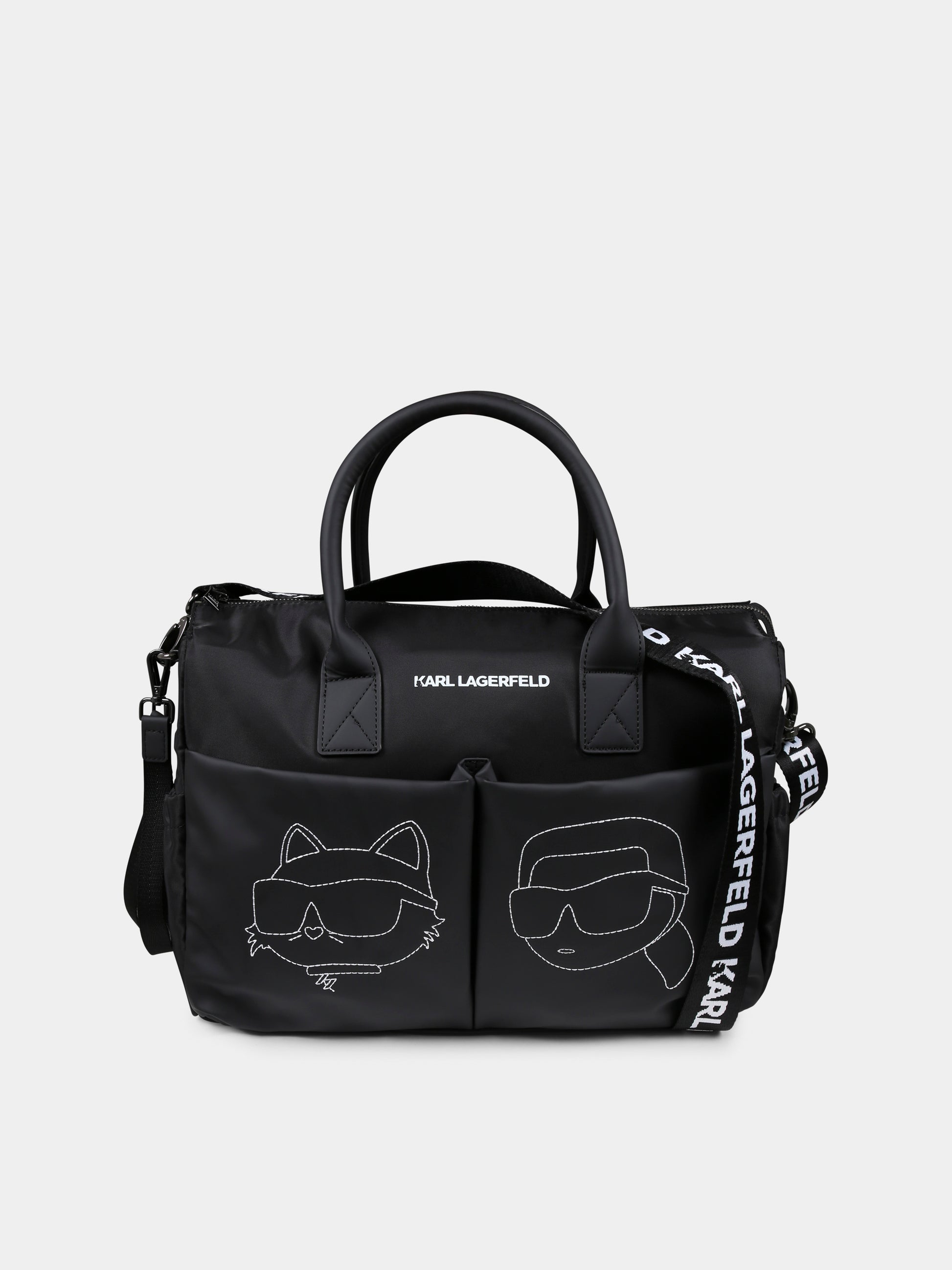 Borsa mamma per neonati con Choupette e Karl Lagerfeld,Karl Lagerfeld Kids,Z30558 09B