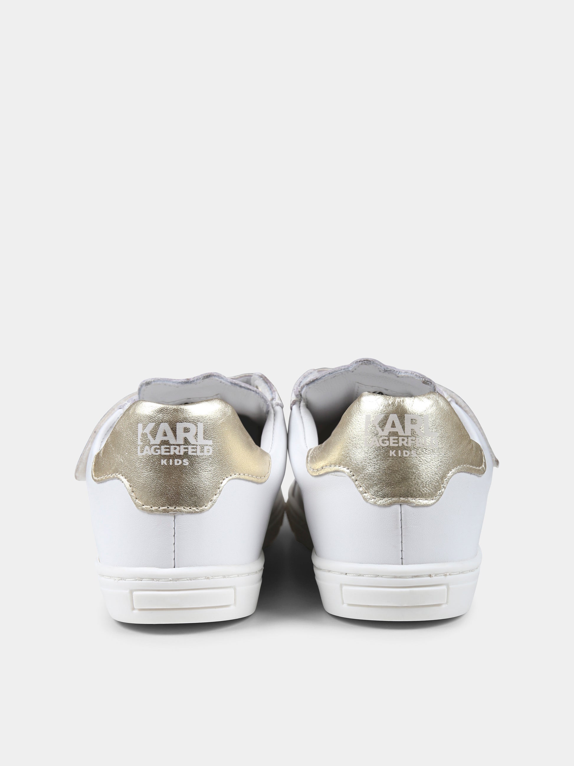 Sneakers bianche per bambina con Choupette,Karl Lagerfeld Kids,Z30383 10P
