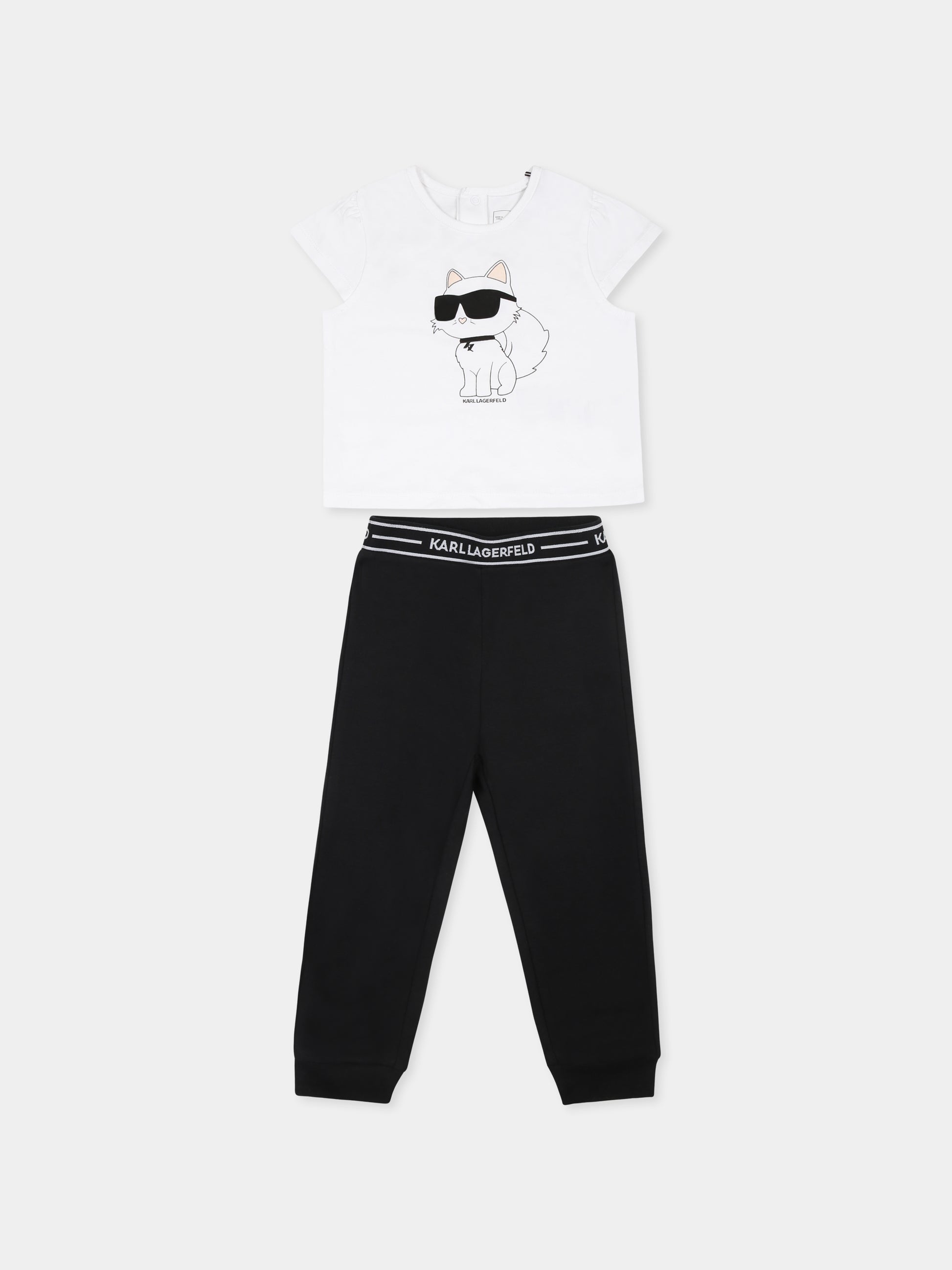 Completo multicolor per neonata con Choupette,Karl Lagerfeld Kids,Z30517 N50