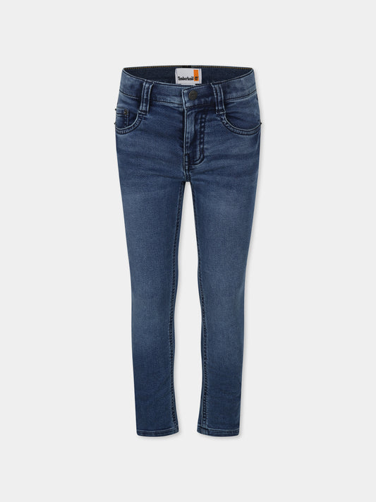 Jeans denim per bambino con logo,Timberland,T60479 Z25