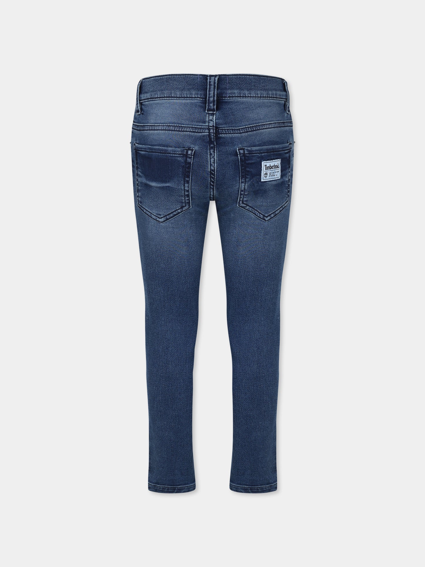 Jeans denim per bambino con logo,Timberland,T60479 Z25