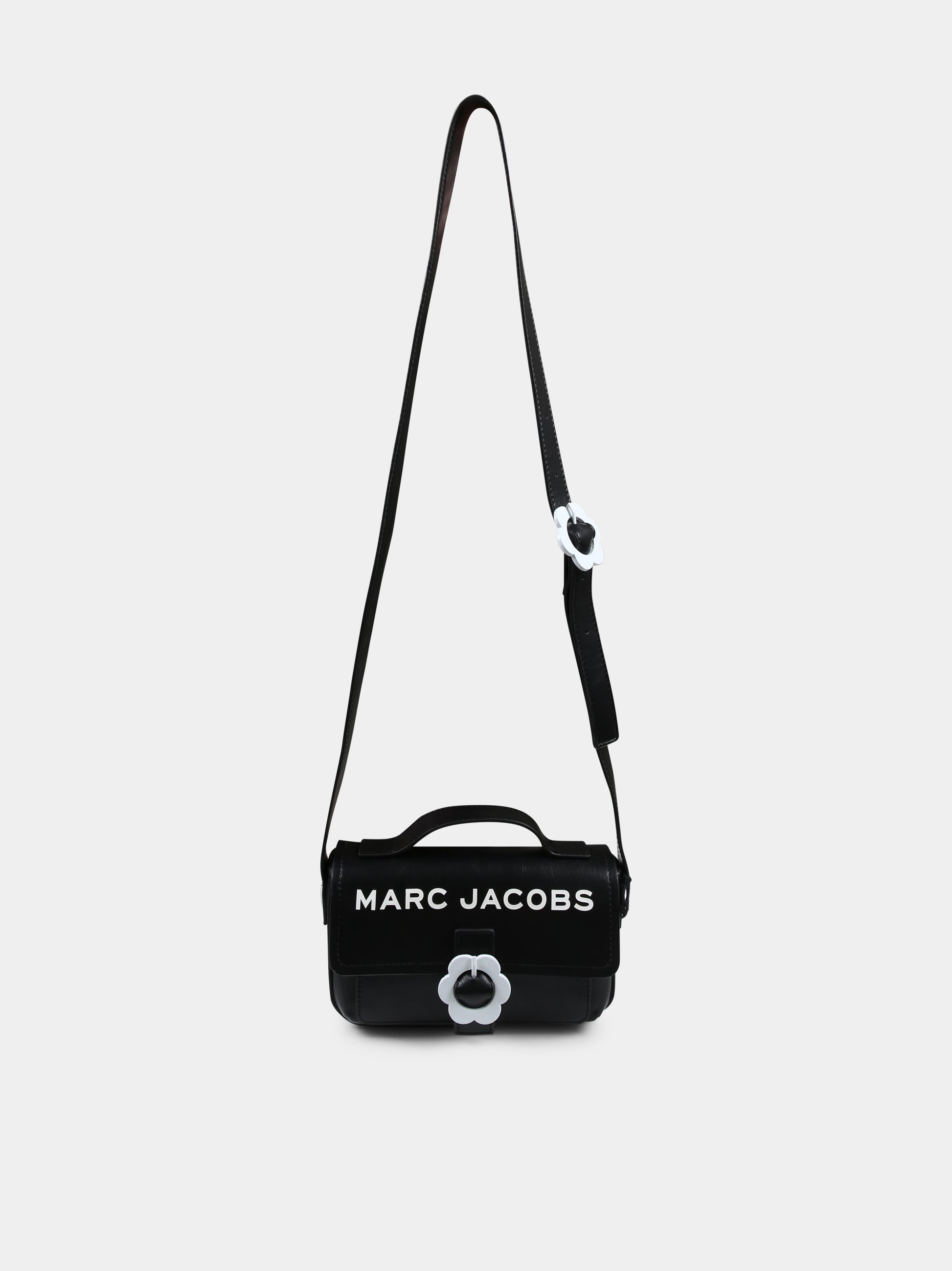 Borsa nera per bambina con logo,Marc Jacobs,W60562 09B