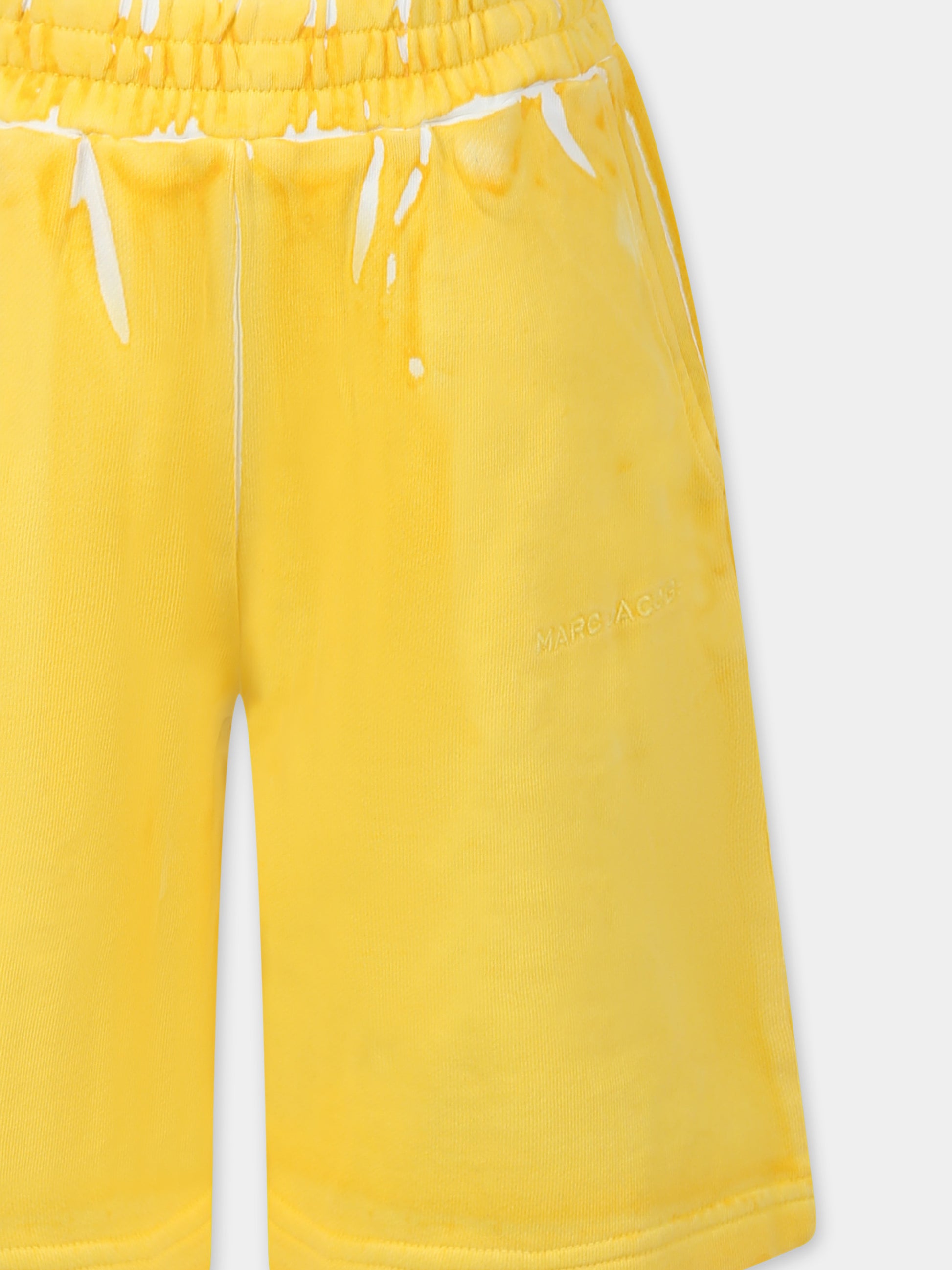 Pantaloni gialli per bambini con logo,Marc Jacobs,W60478 526