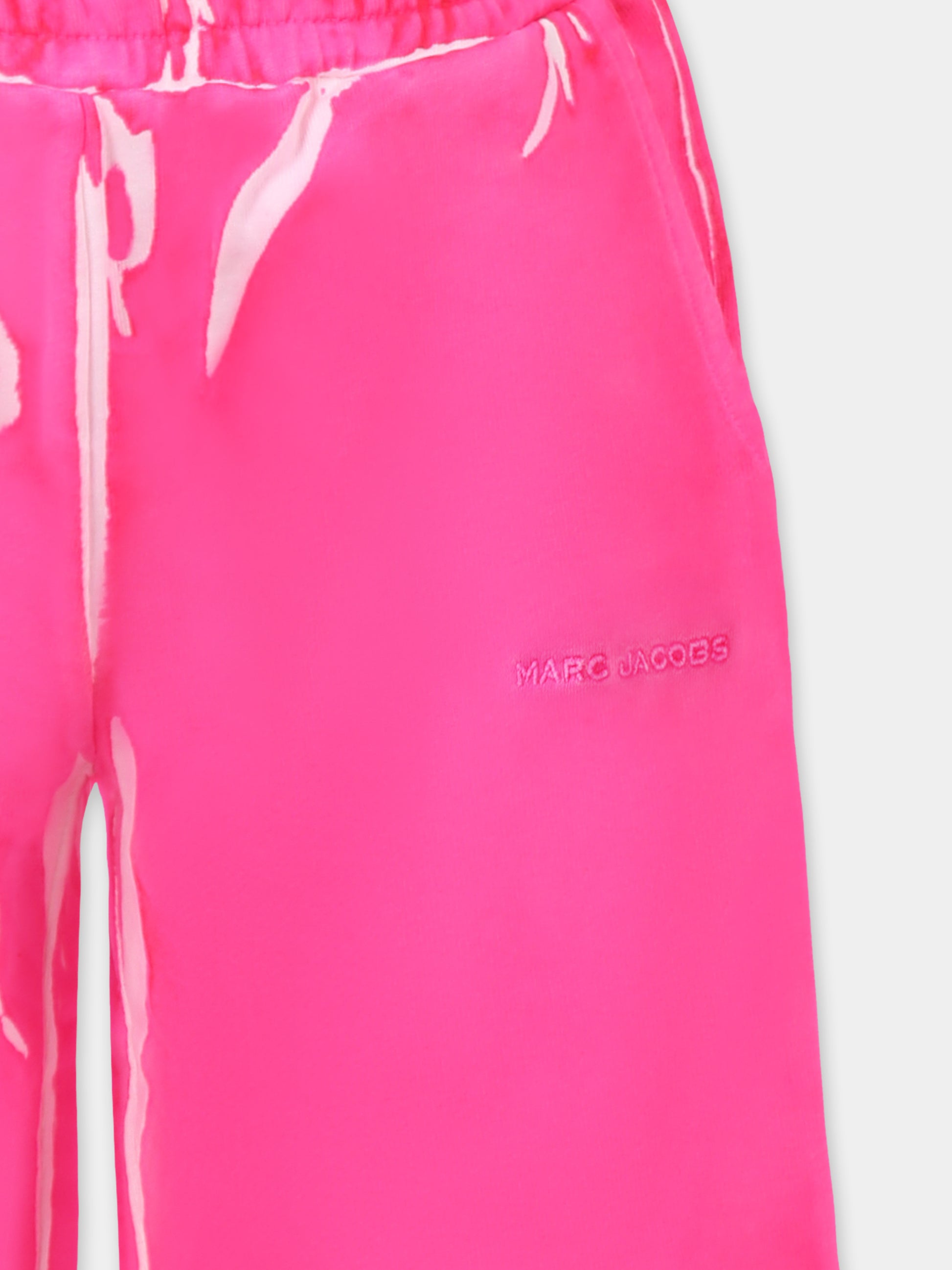 Pantaloni fucsia per bambina con logo,Marc Jacobs,W60478 47M