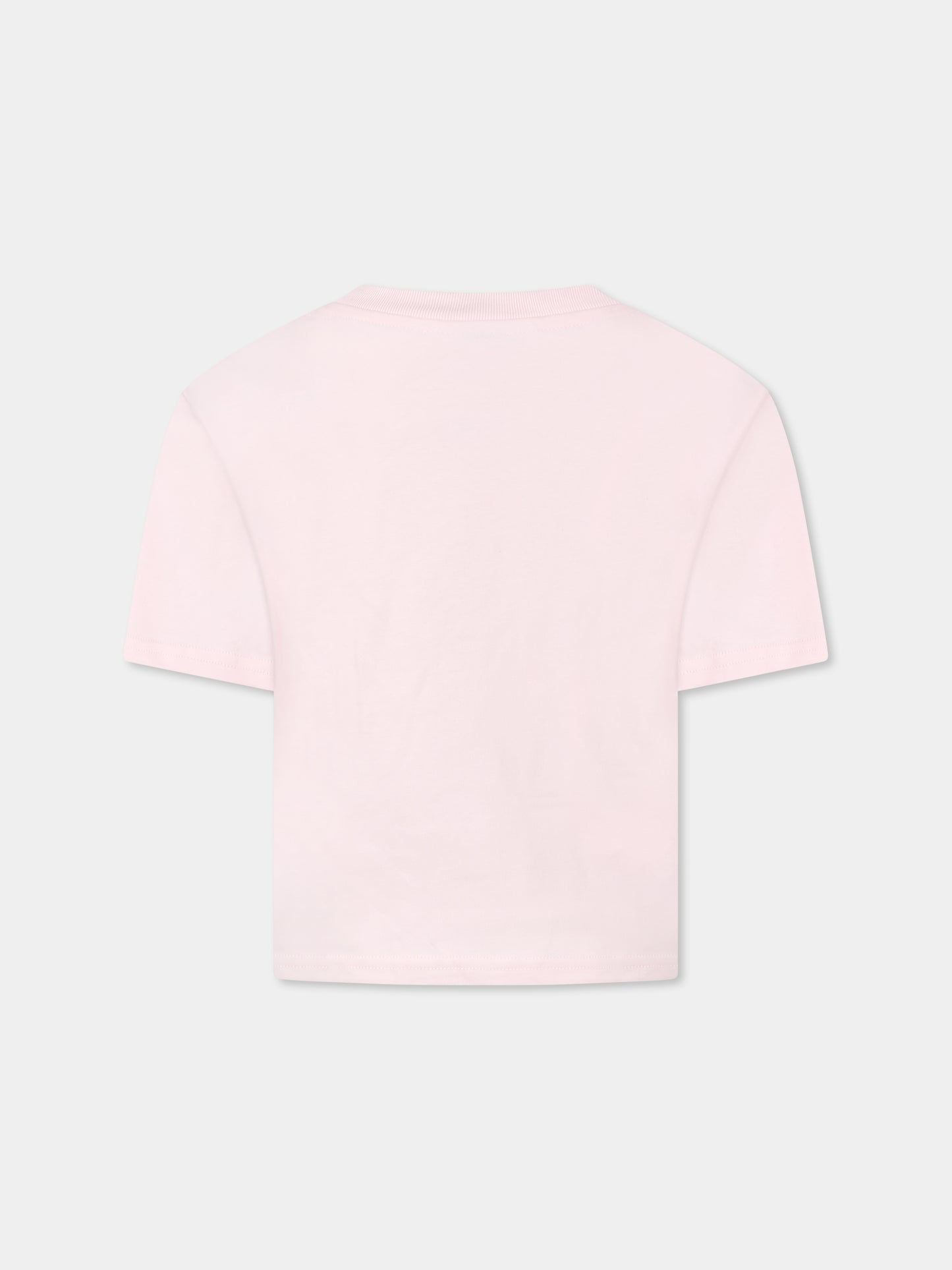Pink  t-shirt for girl with flower