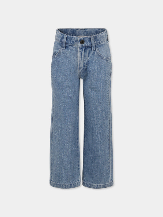 Jeans denim per bambina con strass,Marc Jacobs,W60471 Z10
