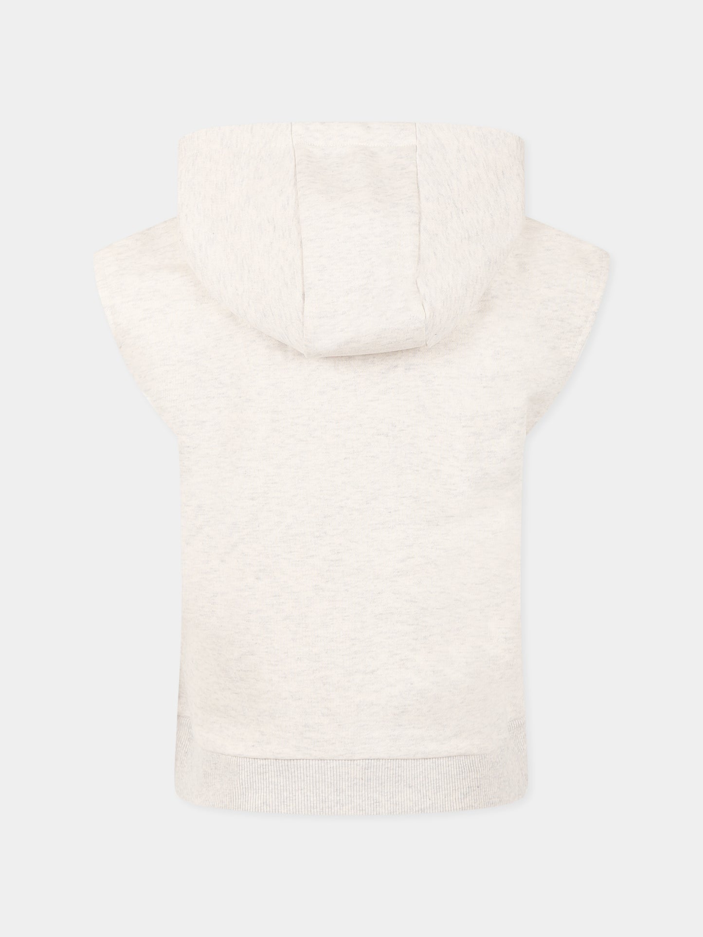 Felpa beige per bambino con stampa marsupio,Marc Jacobs,W60427 C23