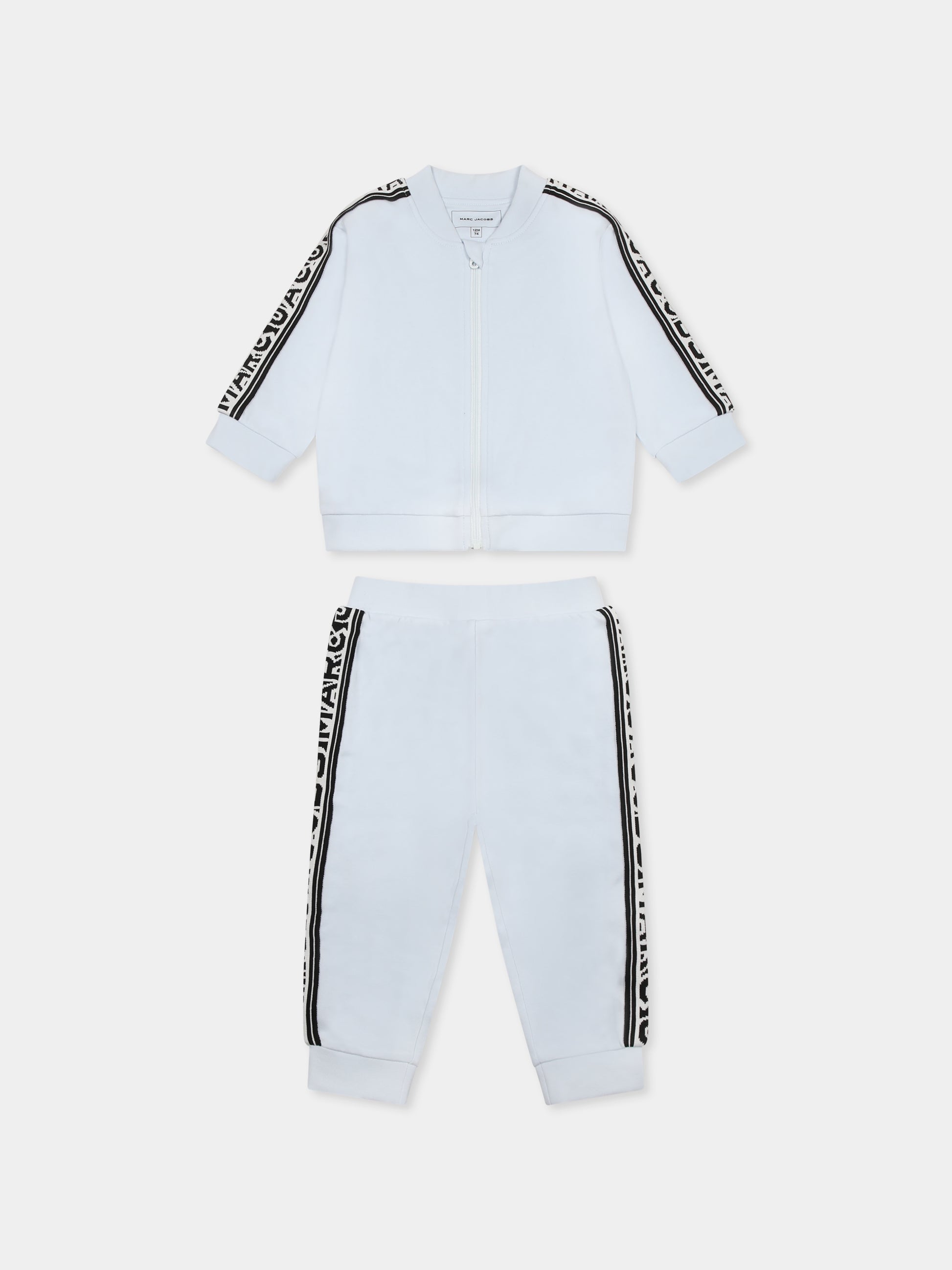 Completo celeste per neonato con logo,Marc Jacobs,W60552 791