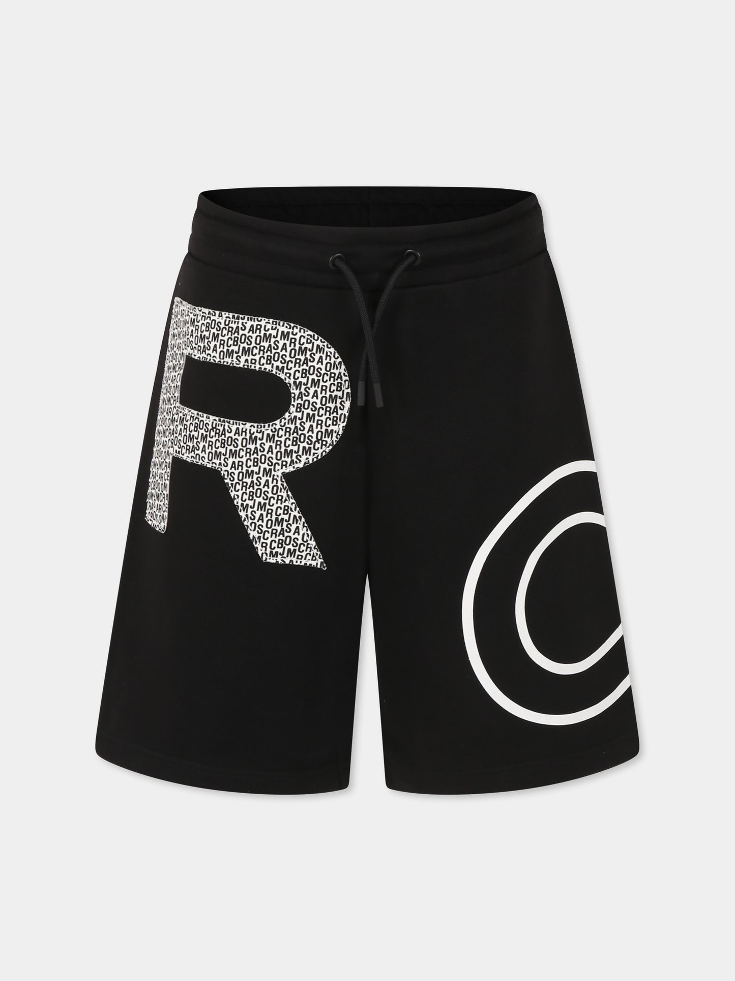 Shorts neri per bambino con logo,Marc Jacobs,W60483 09B