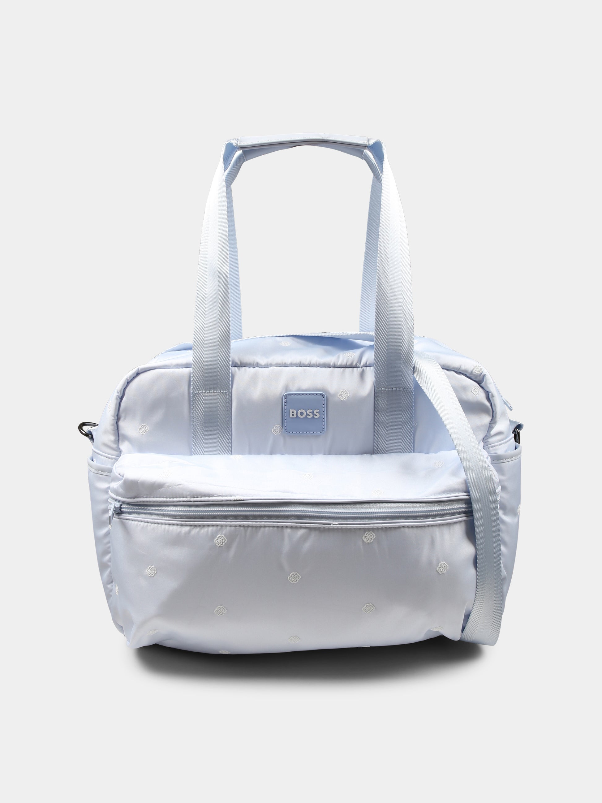 Borsa mamma celeste per neonato con logo,Boss,J51737 771