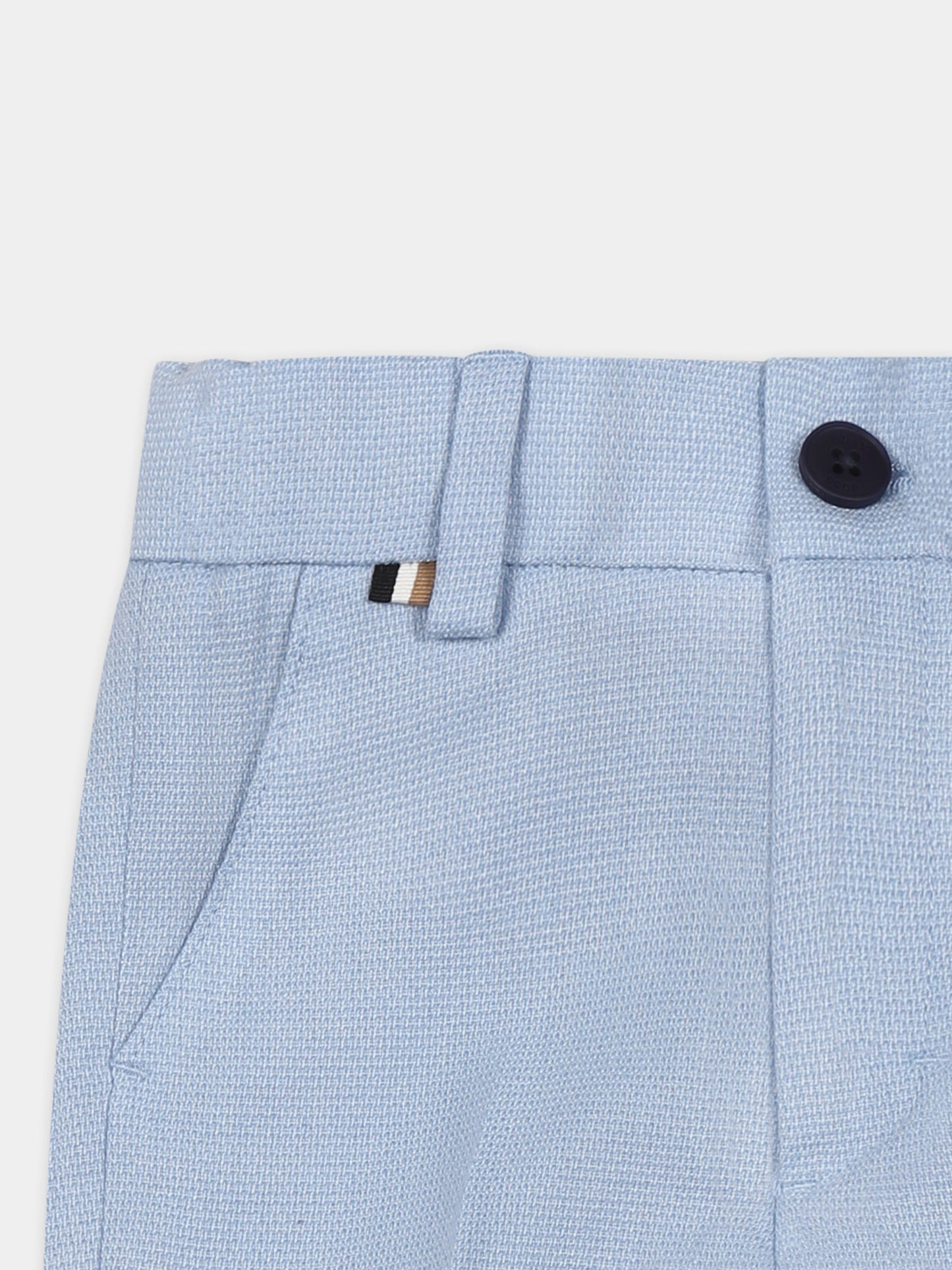 Pantaloni celesti per neonato,Boss,J52078 887