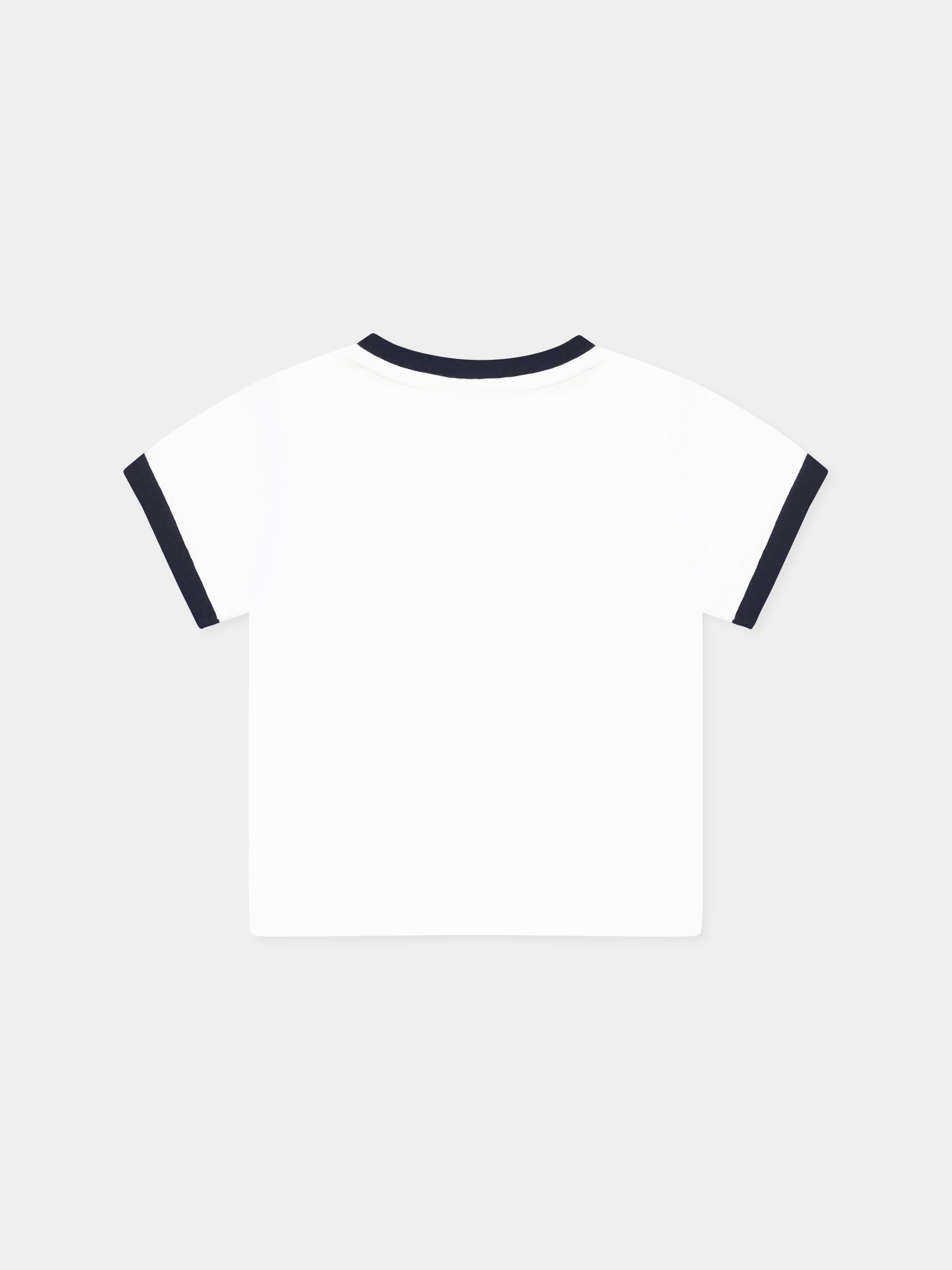 T-shirt bianca per neonato con logo,Boss,J52104 10P